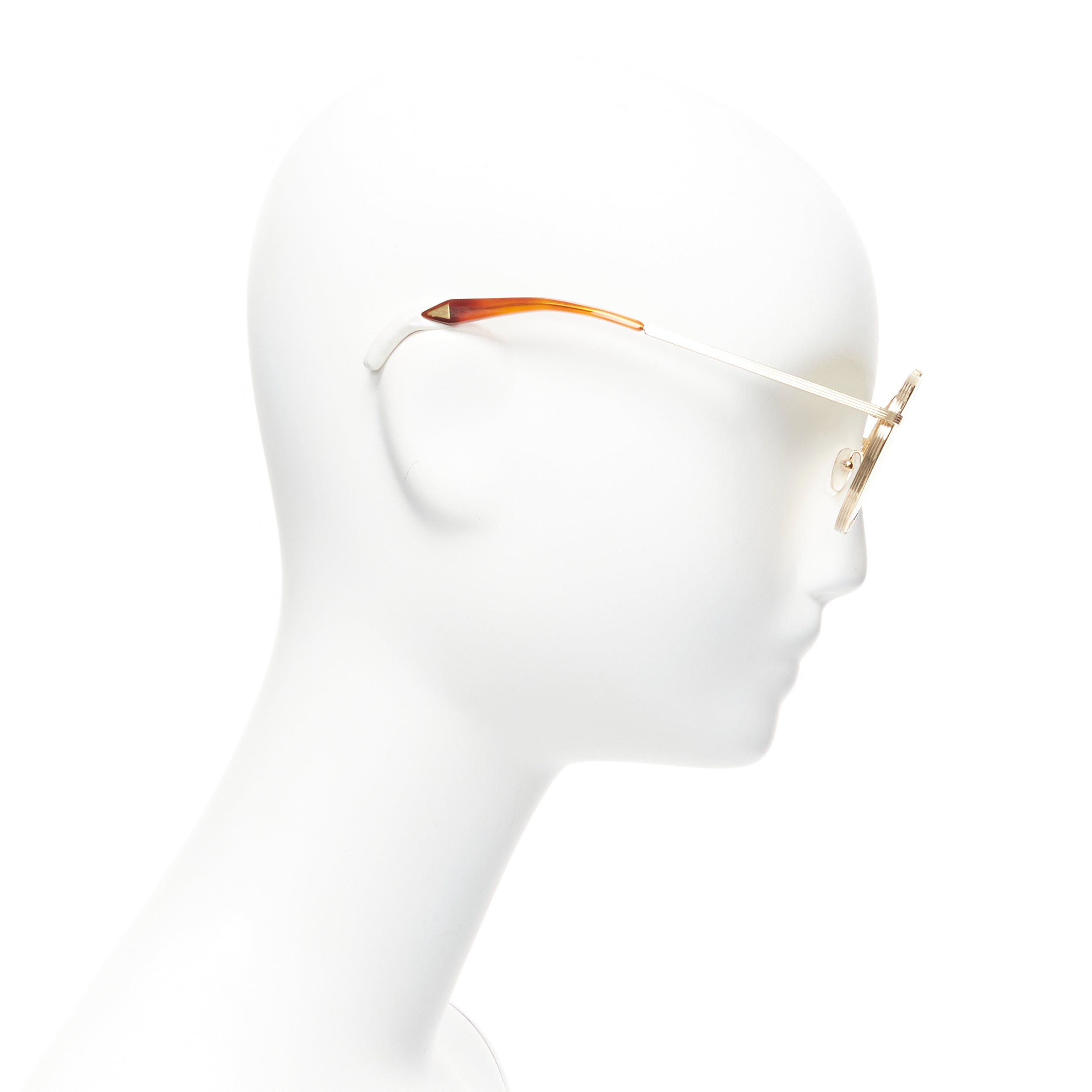 Victoria Beckham VICTORIA ECKHAM Cati VBS137 gold round frame yellow lens sunglasses Size ONE SIZE - 3 Thumbnail