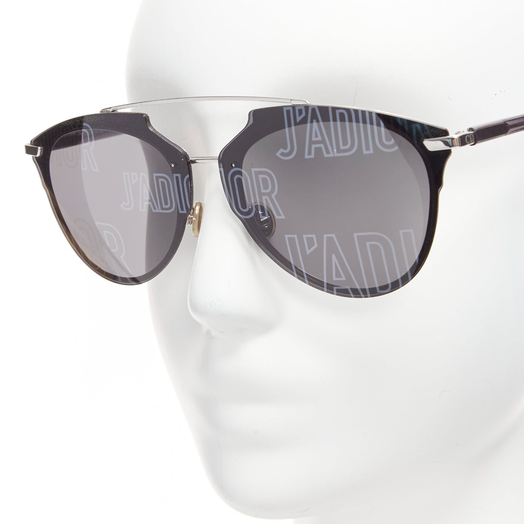 Dior CHRISTIAN DIOR Reflected P J'adior printed black lens sunglasses Size ONE SIZE - 4 Thumbnail