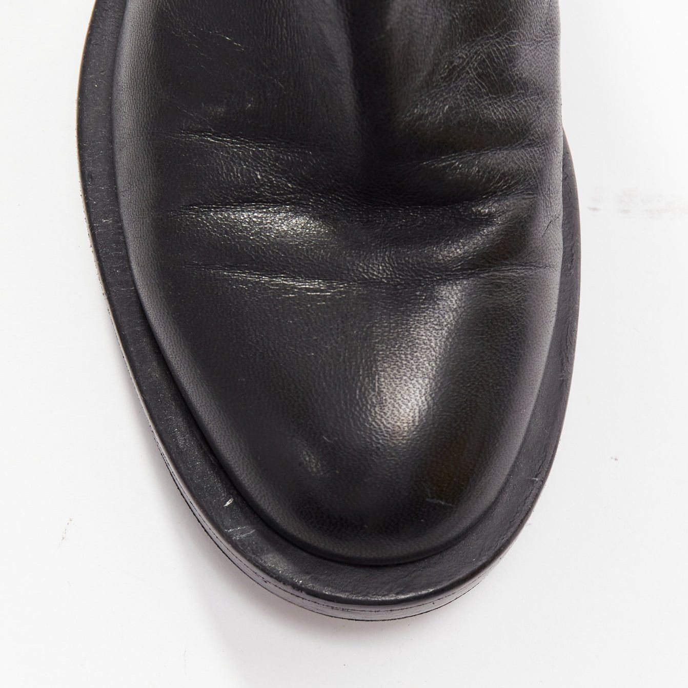 Nicholas Kirkwood NICOLAS KIRKWOOD black XL pearl embellished heel knee high flat boots EU37.5 Size US 7.5 / IT 37.5 - 7 Thumbnail