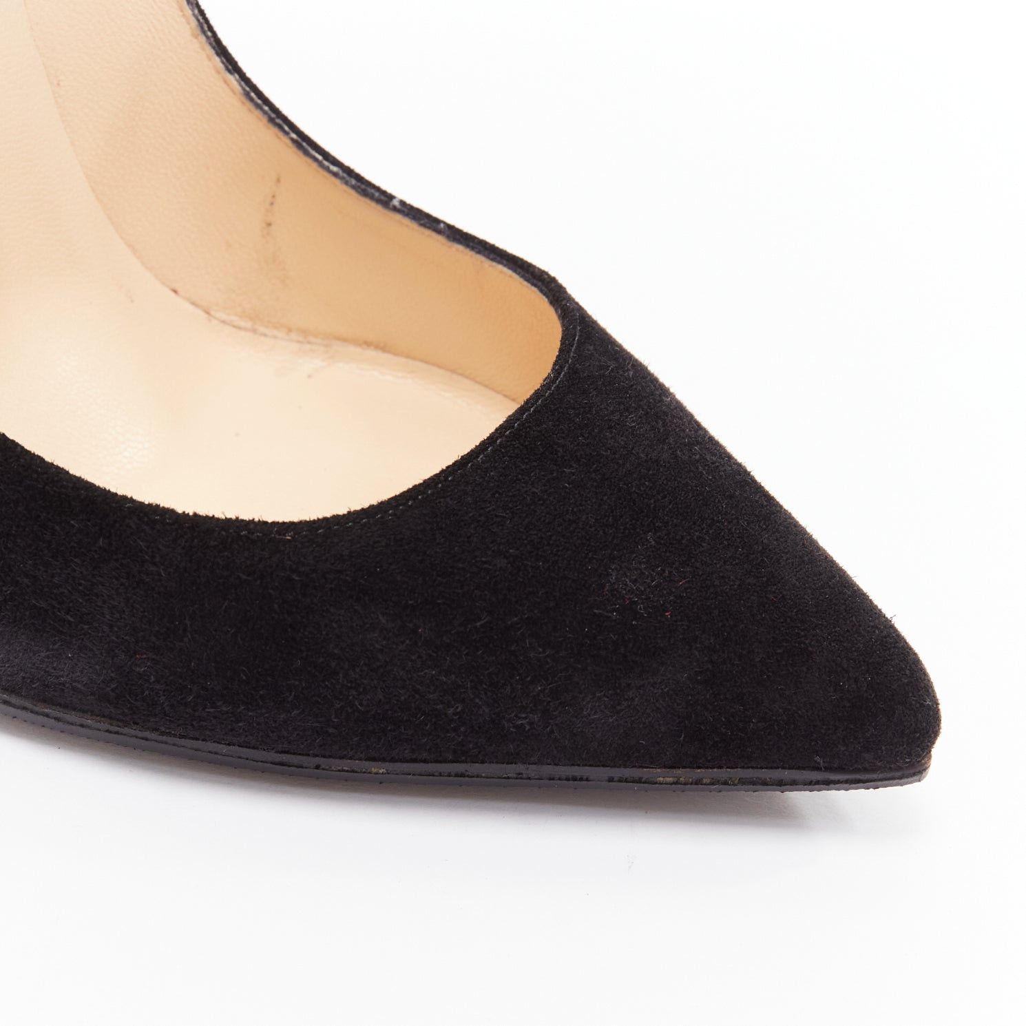 Christian Louboutin CHRISTIAN LOUBOUTIN Victorina Flame black suede stiletto pigalle pump EU37 Size US 7 / IT 37 - 7 Thumbnail
