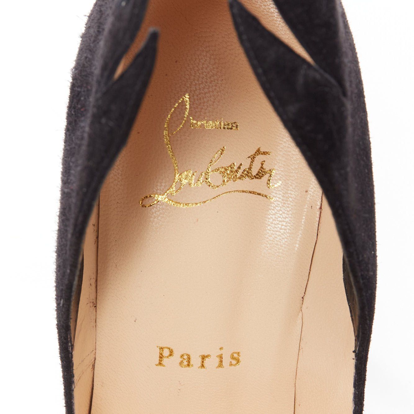 Christian Louboutin CHRISTIAN LOUBOUTIN Victorina Flame black suede stiletto pigalle pump EU37 Size US 7 / IT 37 - 9 Thumbnail