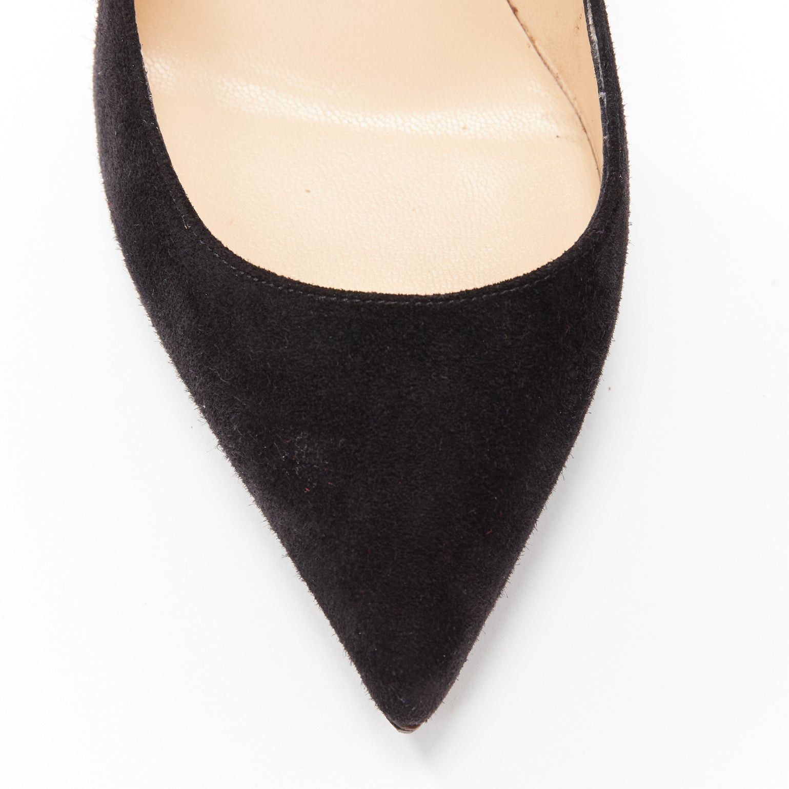 Christian Louboutin CHRISTIAN LOUBOUTIN Victorina Flame black suede stiletto pigalle pump EU37 Size US 7 / IT 37 - 6 Thumbnail