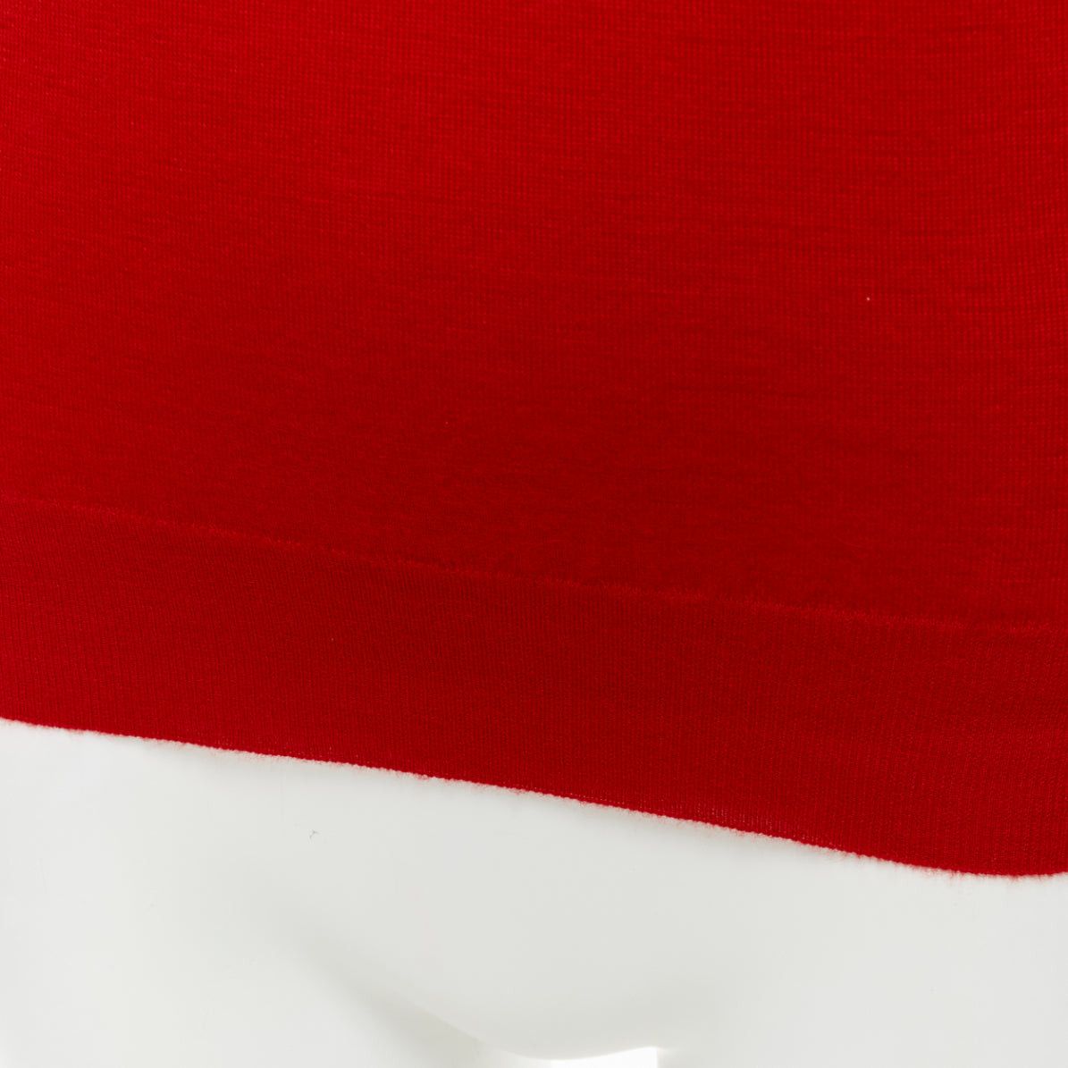 Alexander McQueen ALEXANDER MCQUEEN 100% cashmere red drop sleeve wide neck sweater top XS Size S / US 4 / IT 40 - 7 Thumbnail