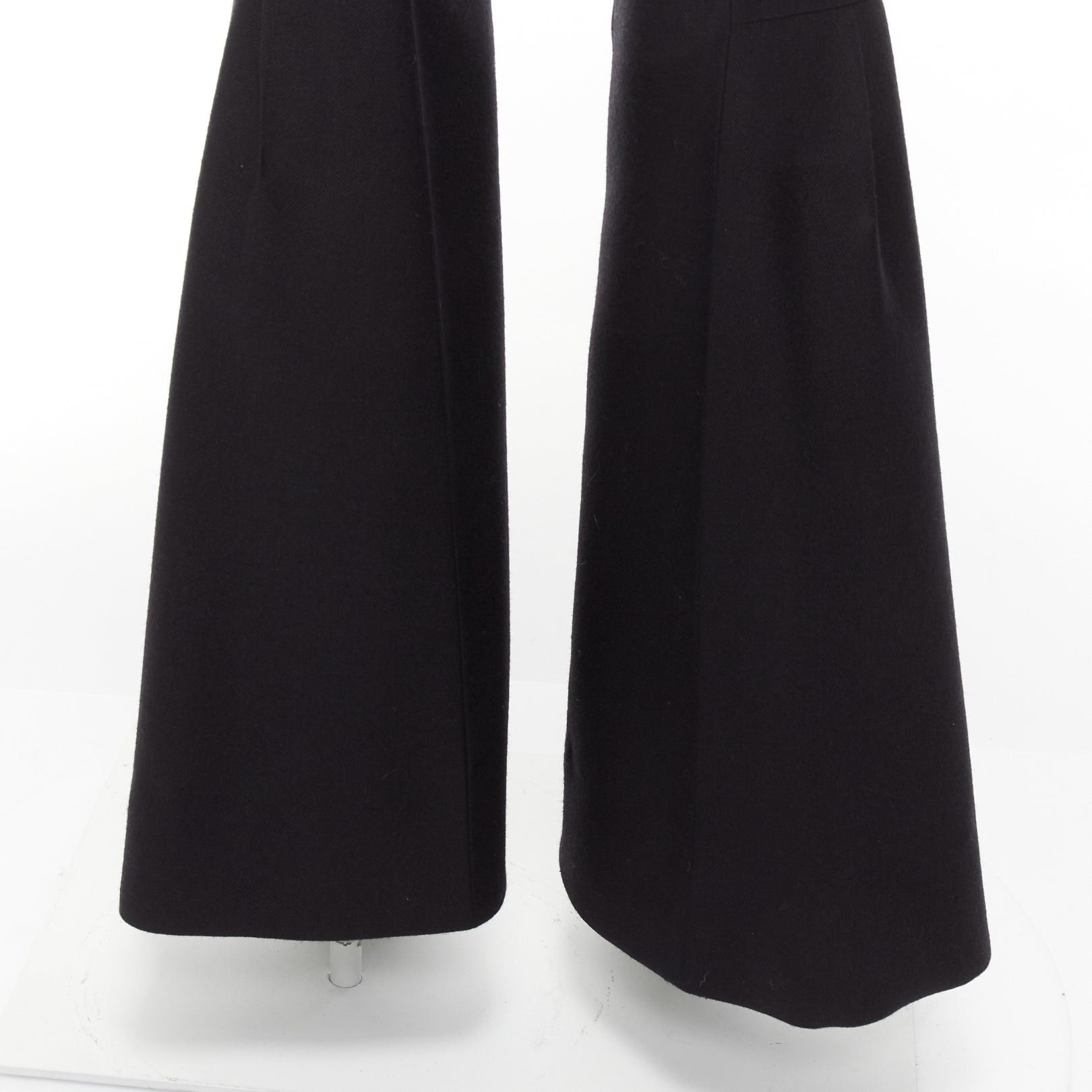 Marni MARNI black wool twill mid waist flared dress pants IT38 XS Size 26" / US 2 / IT 38 - 7 Thumbnail