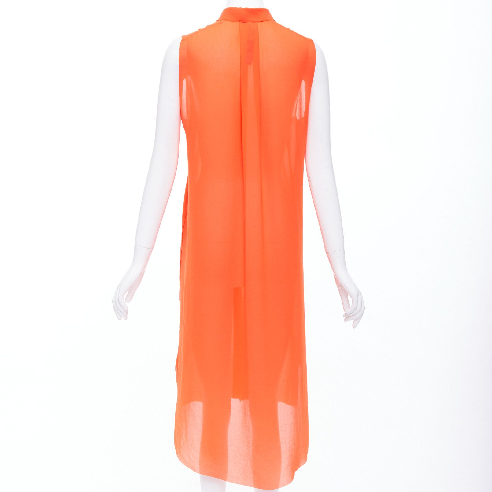 Other MO & CO orange tiered collar gold button down midi dress M Size M / US 6-8 / IT 42-44 - 5 Thumbnail