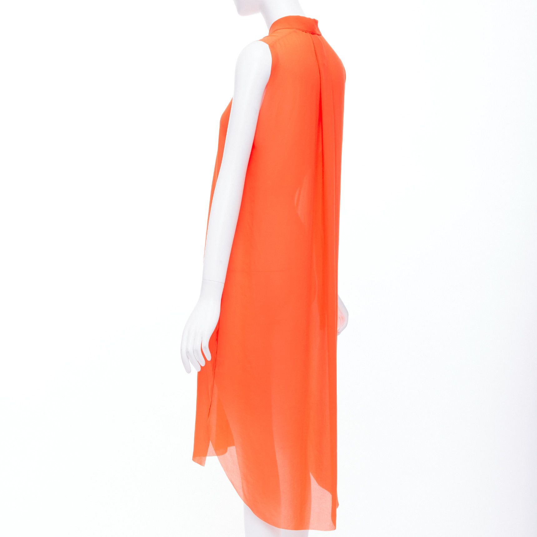 Other MO & CO orange tiered collar gold button down midi dress M Size M / US 6-8 / IT 42-44 - 6 Thumbnail