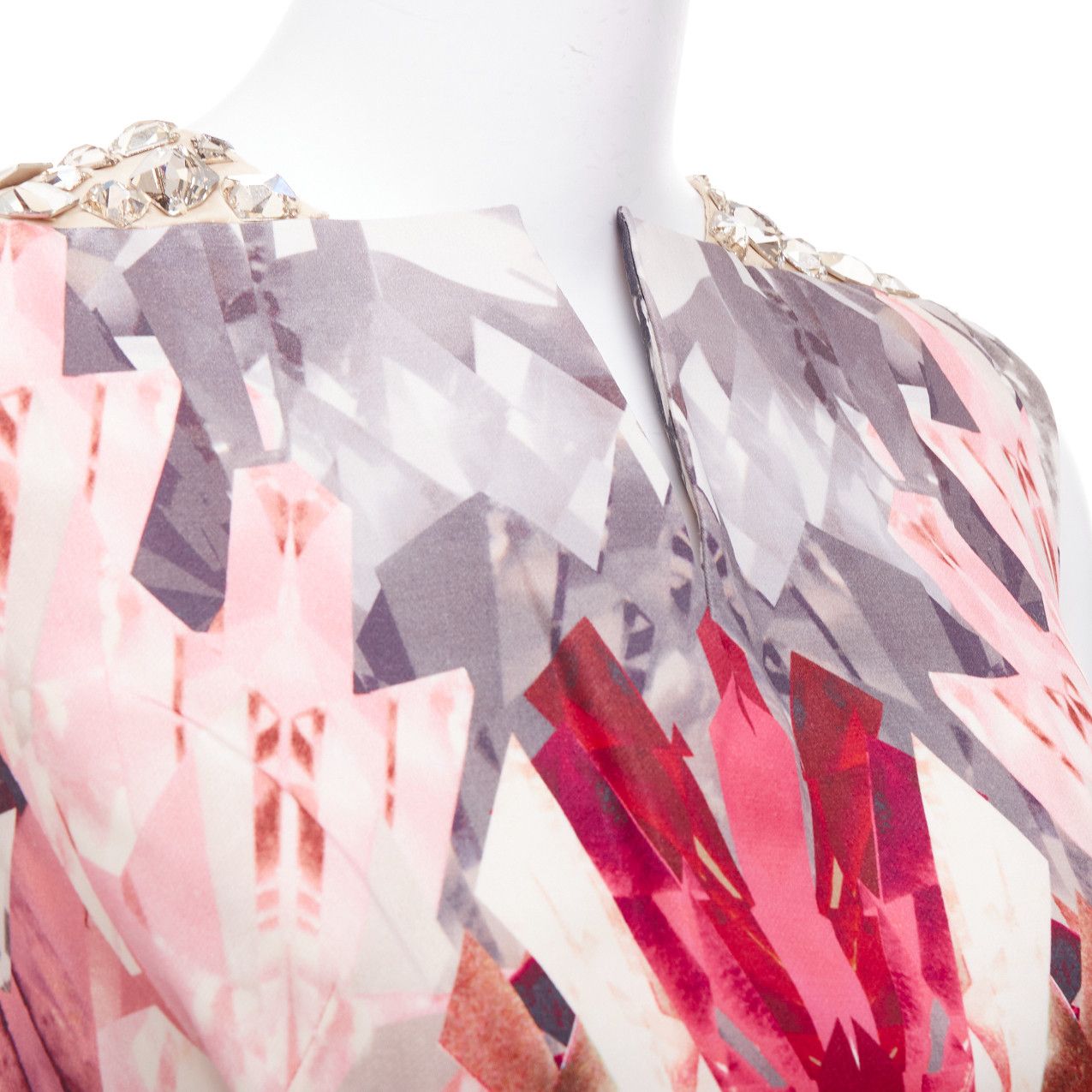 Alexander McQueen ALEXANDER MCQUEEN 2009 Natural Distinction Kaleidoscope crystal dress IT40 S Size S / US 4 / IT 40 - 7 Thumbnail