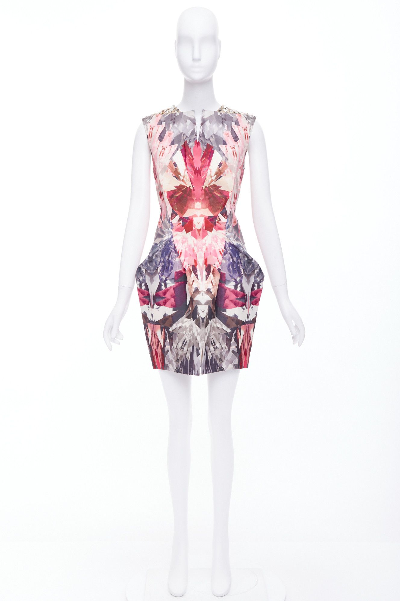 Alexander McQueen ALEXANDER MCQUEEN 2009 Natural Distinction Kaleidoscope crystal dress IT40 S Size S / US 4 / IT 40 - 13 Thumbnail