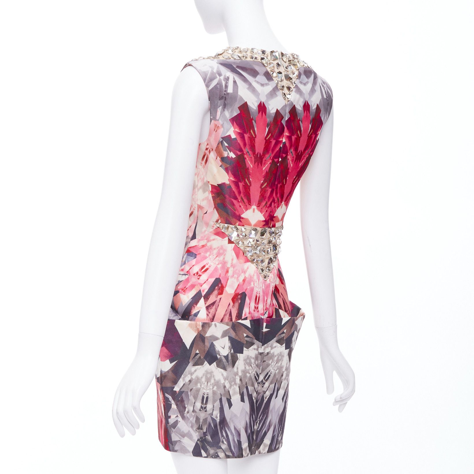Alexander McQueen ALEXANDER MCQUEEN 2009 Natural Distinction Kaleidoscope crystal dress IT40 S Size S / US 4 / IT 40 - 6 Thumbnail