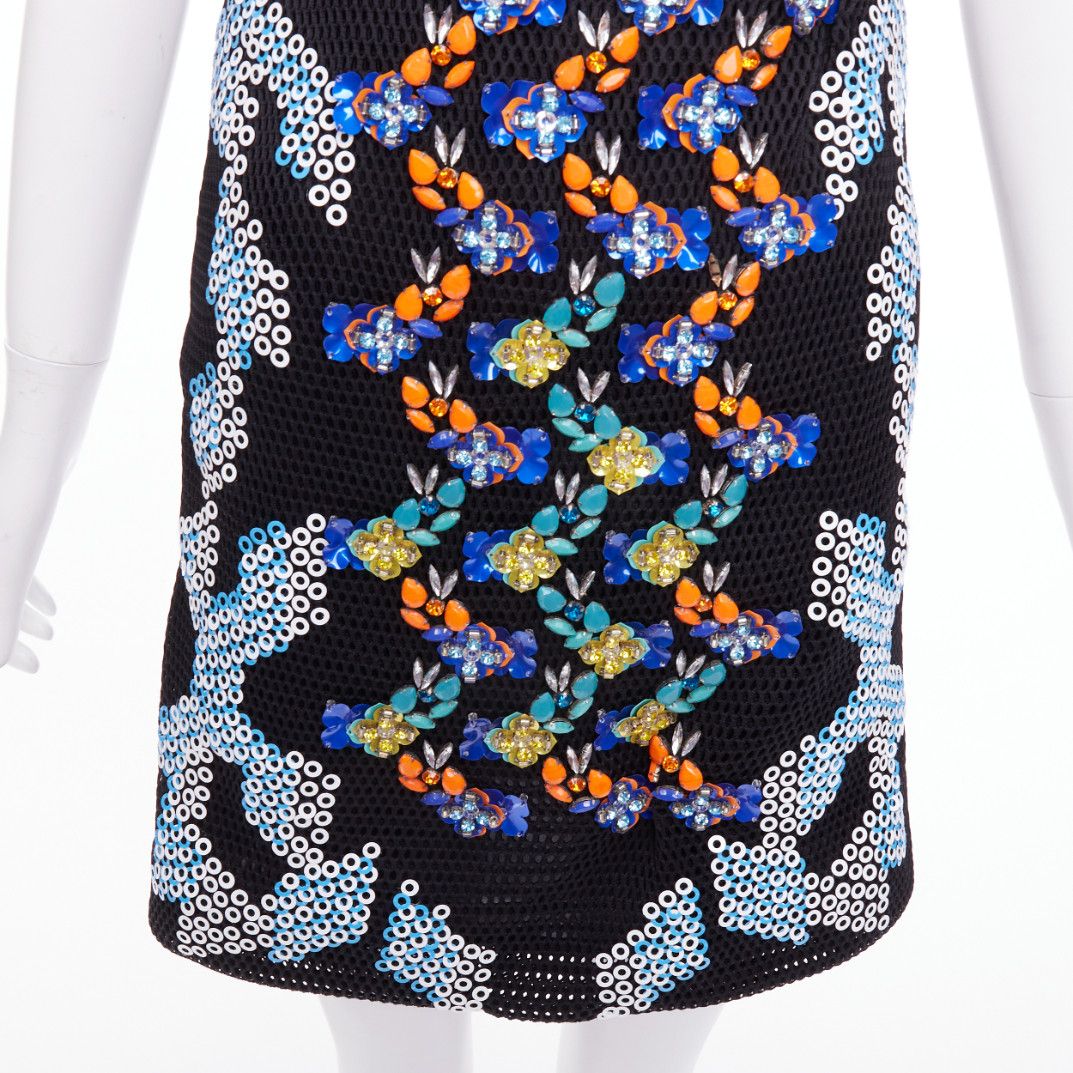 Peter Pilotto PETER PILOTTO 2013 Runway bead embellished mesh mini dress UK8 S Size S / US 4 / IT 40 - 7 Thumbnail