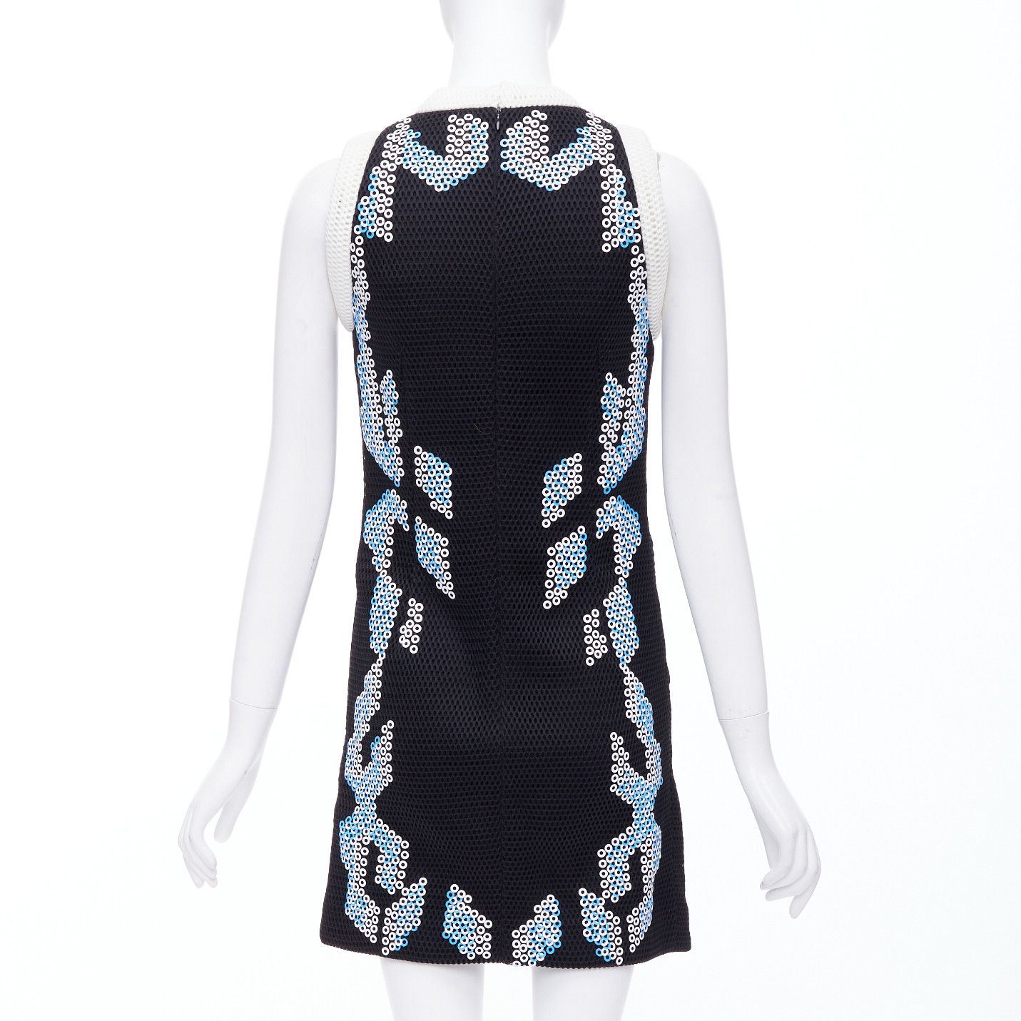 Peter Pilotto PETER PILOTTO 2013 Runway bead embellished mesh mini dress UK8 S Size S / US 4 / IT 40 - 5 Thumbnail