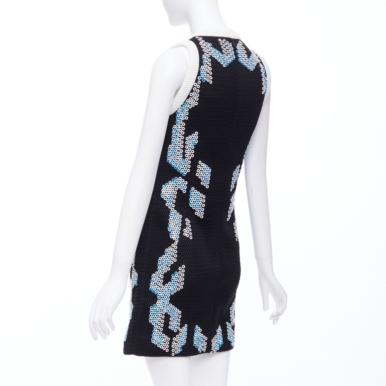 Peter Pilotto PETER PILOTTO 2013 Runway bead embellished mesh mini dress UK8 S Size S / US 4 / IT 40 - 6 Thumbnail