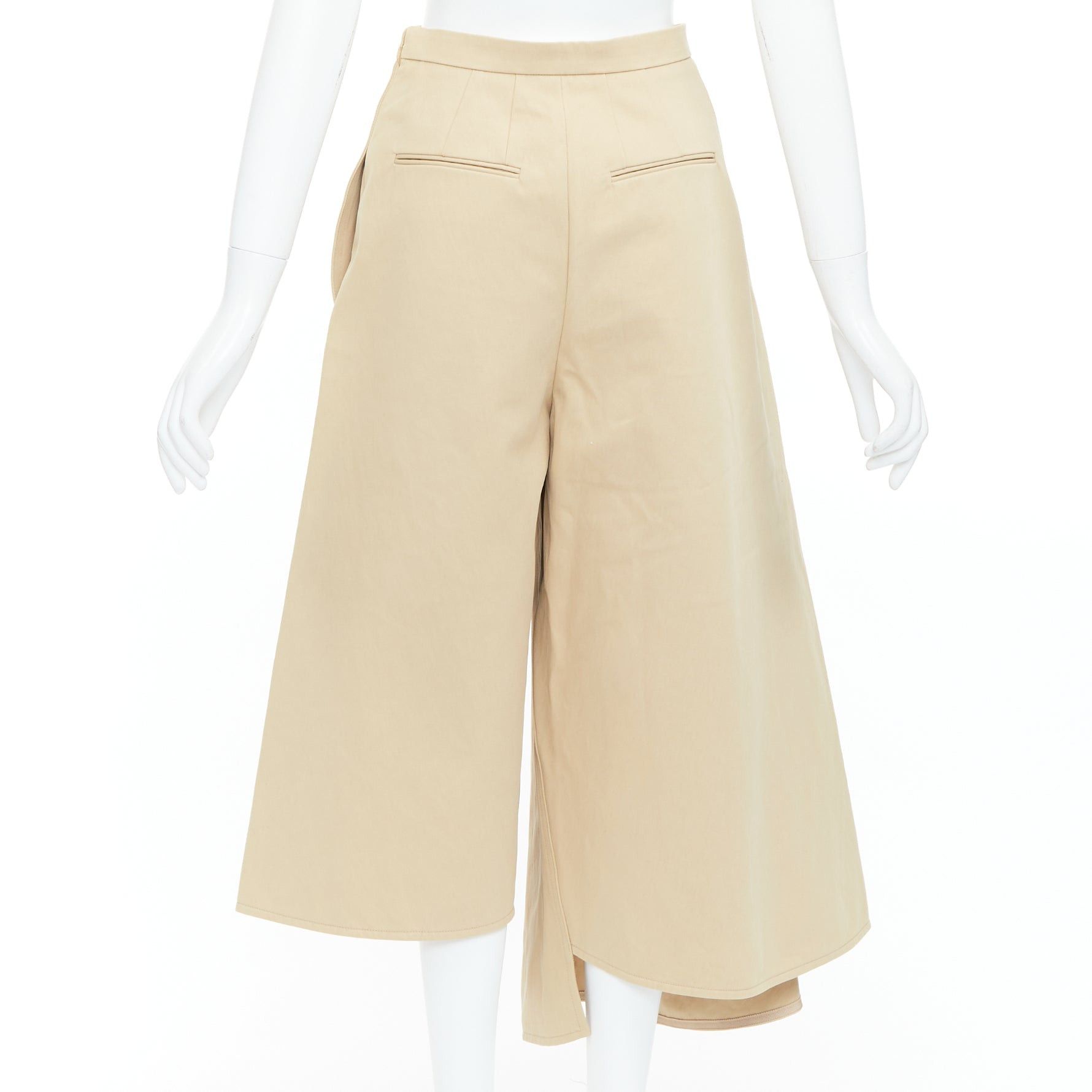 Ports 1961 PORTS 1961 beige cotton asymmetric wide cropped culottes pants IT38 XS Size 28" / US 6 / IT 42 - 5 Thumbnail