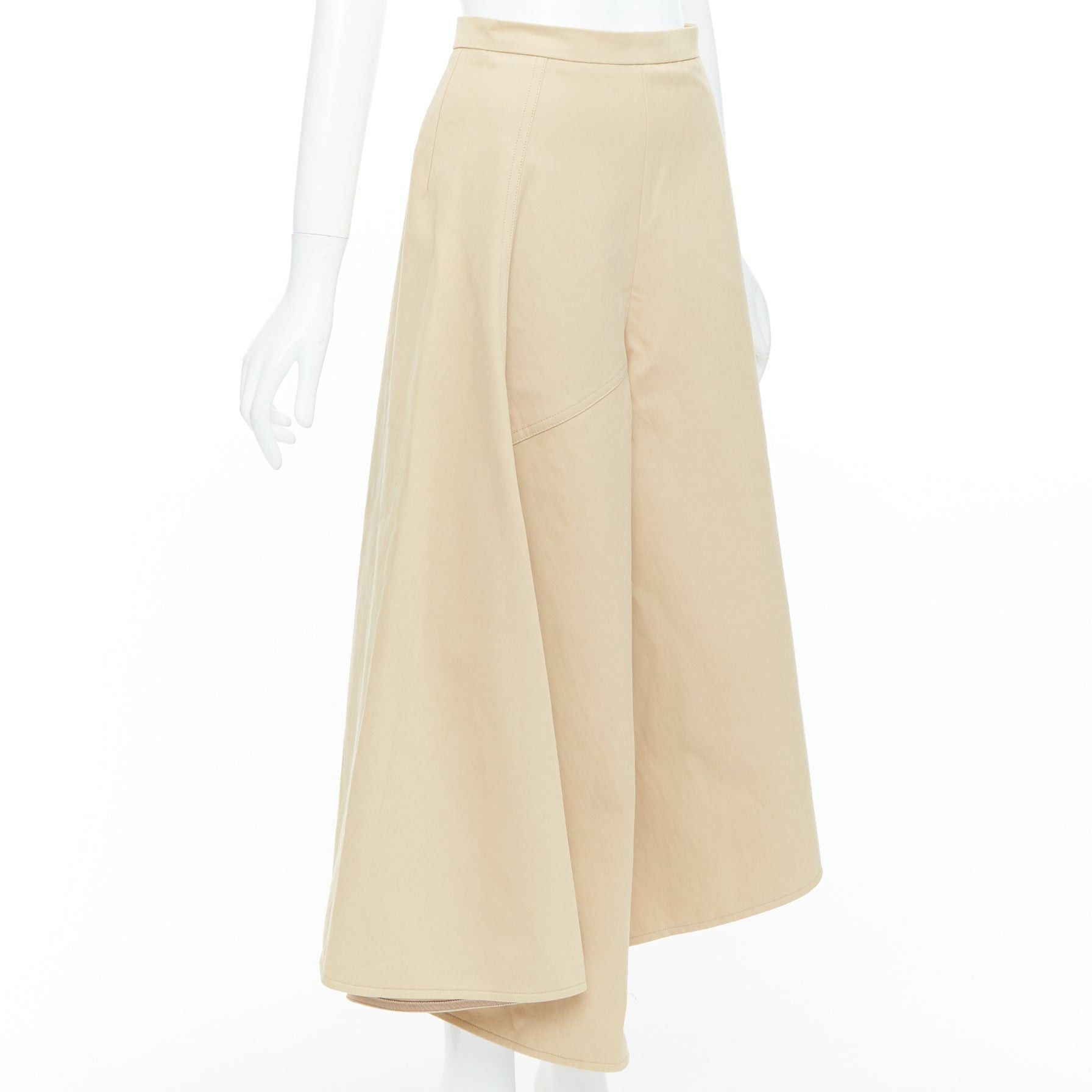 Ports 1961 PORTS 1961 beige cotton asymmetric wide cropped culottes pants IT38 XS Size 28" / US 6 / IT 42 - 3 Thumbnail