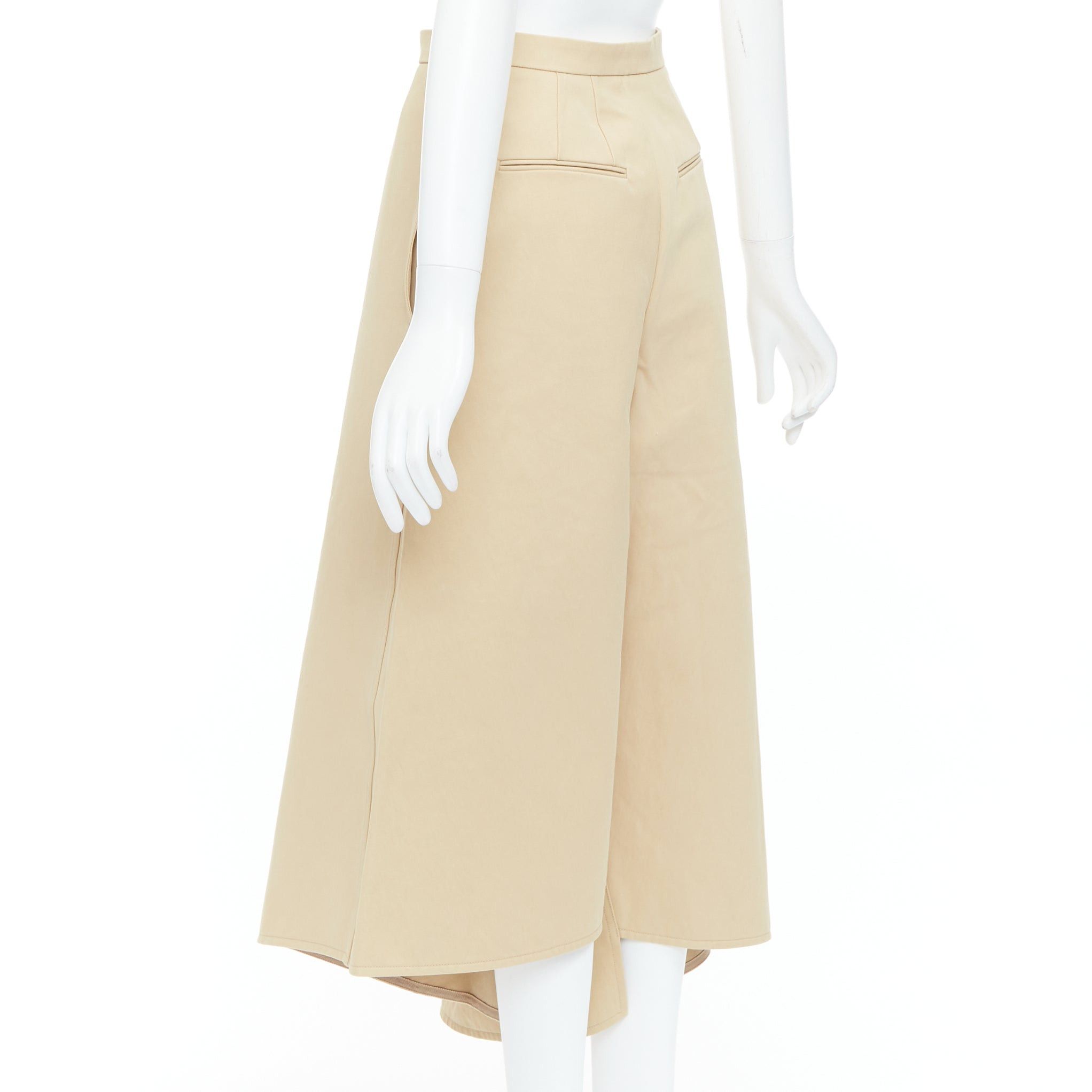 Ports 1961 PORTS 1961 beige cotton asymmetric wide cropped culottes pants IT38 XS Size 28" / US 6 / IT 42 - 6 Thumbnail