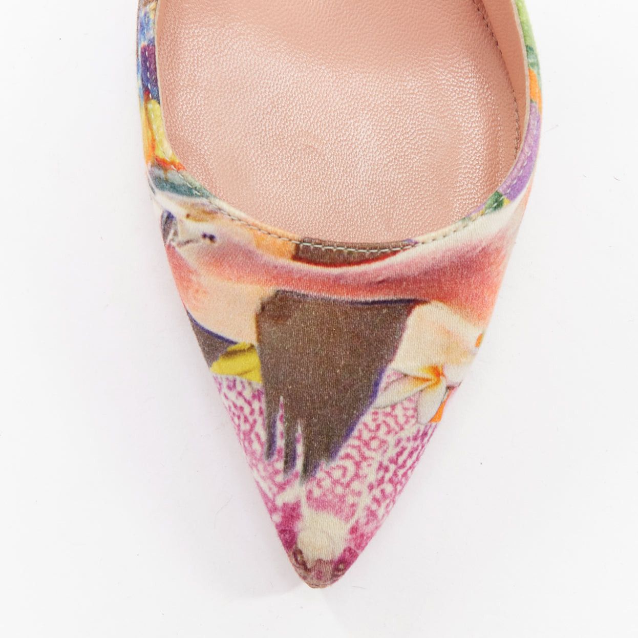 Gianvito Rossi GIANVITO ROSSI ALTUZARRA multicolor floral fabric elastic cuff pumps EU37 Size US 7 / IT 37 - 6 Thumbnail