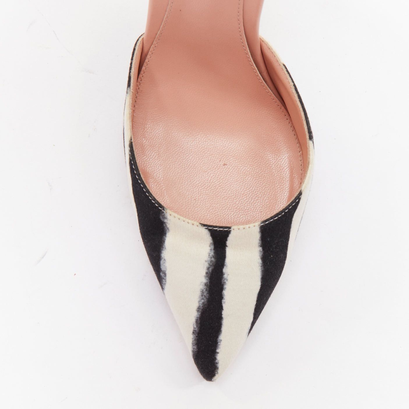 Gianvito Rossi GIANVITO ROSSI ALTUZARRA black cream zebra stripe stripe print pumps EU37 Size US 7 / IT 37 - 6 Thumbnail