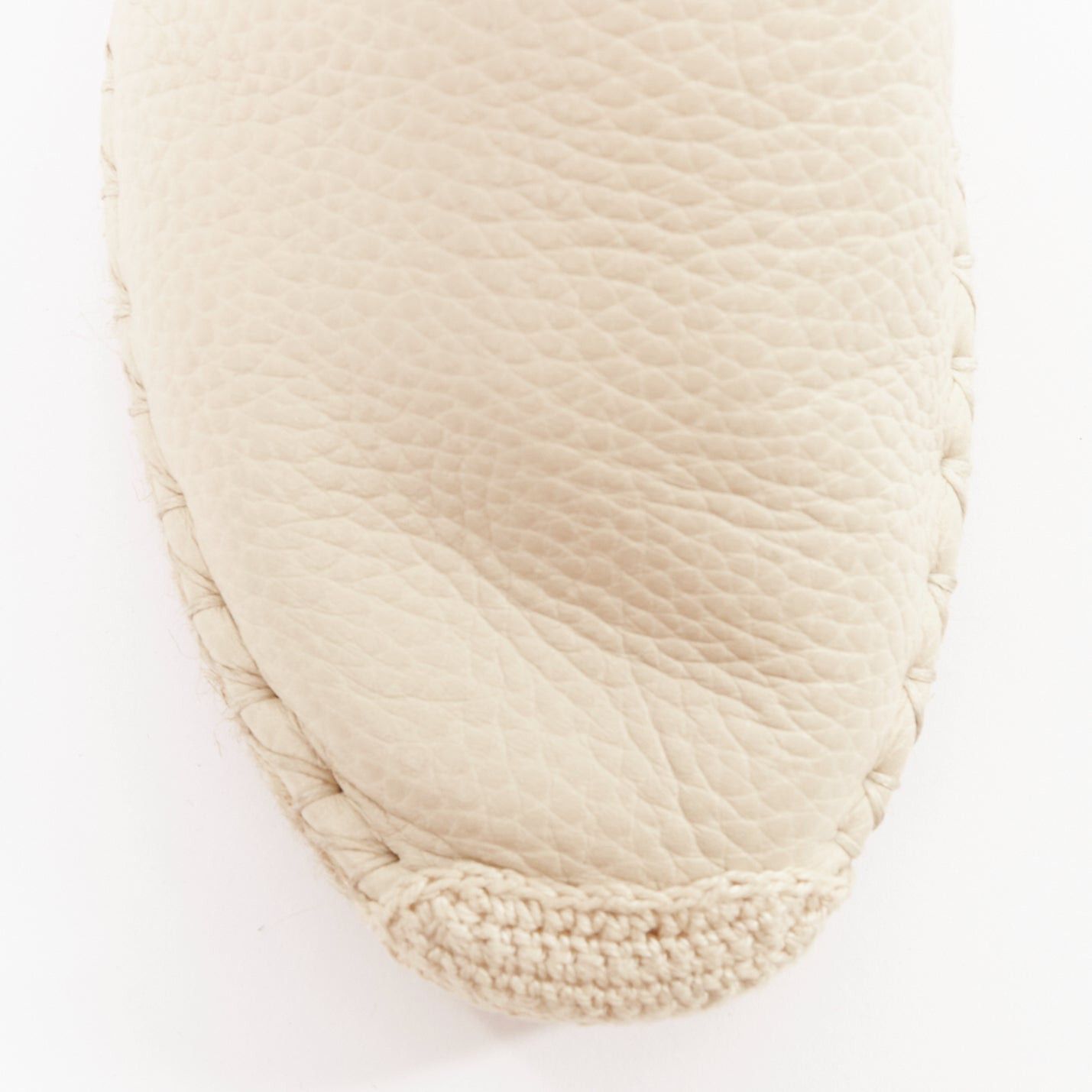 Valentino VALENTINO Rockstud cream leather gold stud double espadrille flats EU37 Size US 7 / IT 37 - 6 Thumbnail