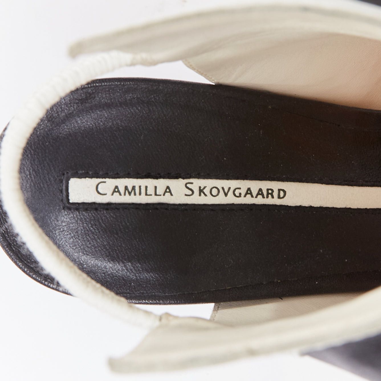 Other CAMILLA SKOVGAARD 2013 black white ridged high top cut out sandals EU37 Size US 7 / IT 37 - 9 Thumbnail