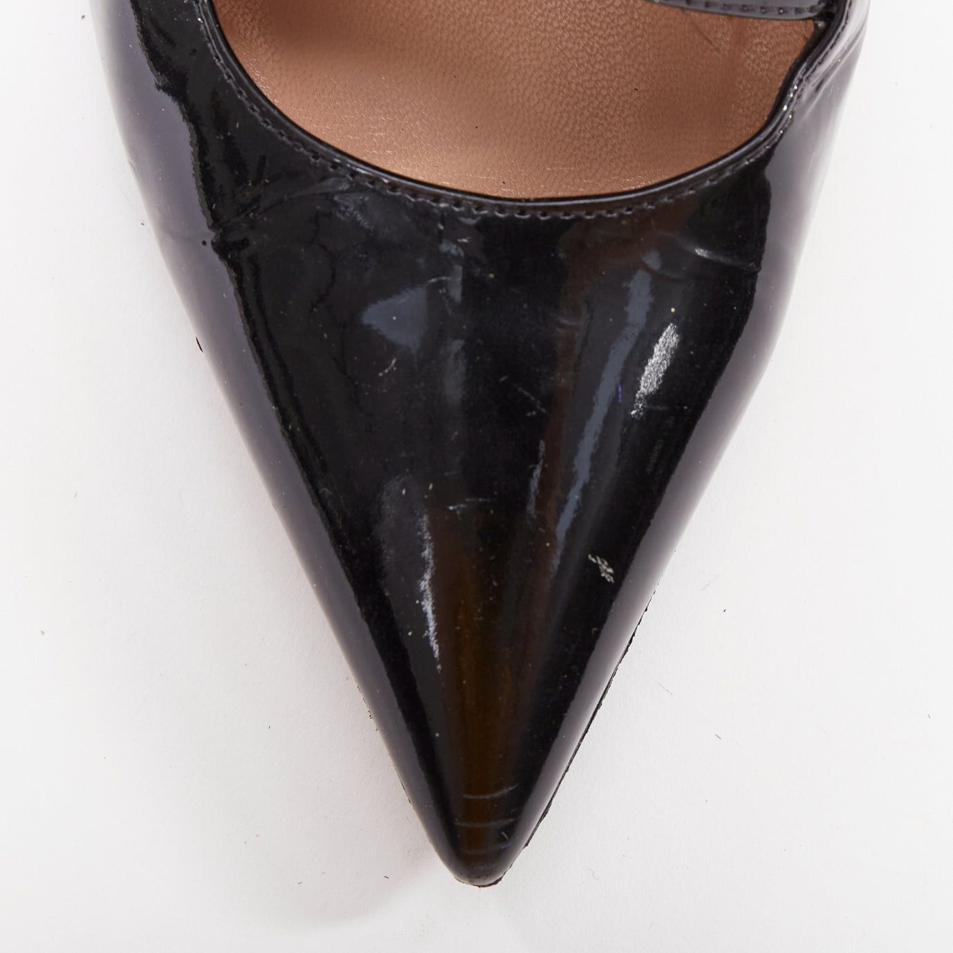 Gianvito Rossi GIANVITO ROSSI black patent cut out corset lace heeled booties EU37.5 Size US 7.5 / IT 37.5 - 6 Thumbnail