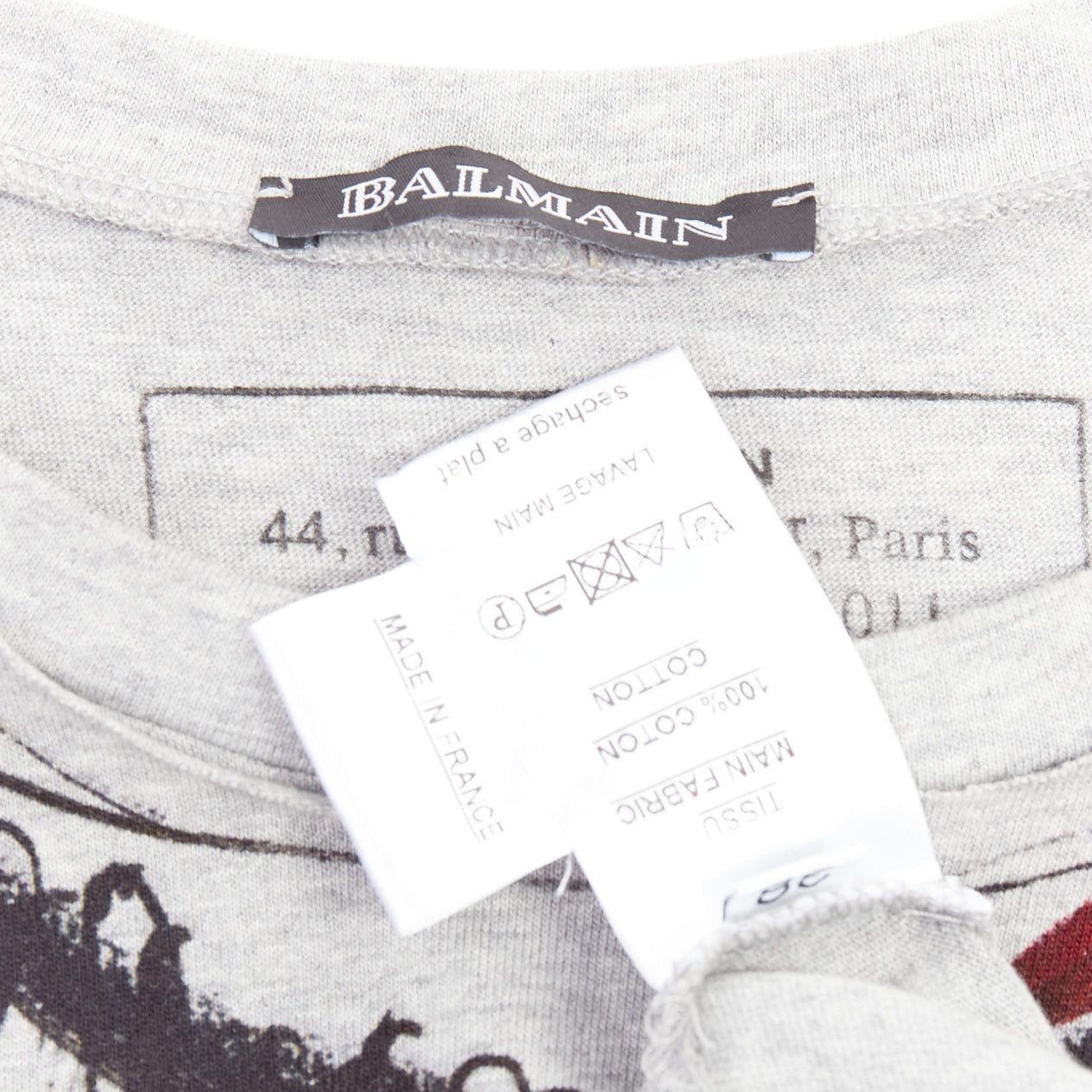 Balmain BALMAIN 2011 Christophe Decarnin Punk Graffiti silver pin ripped tank top FR38 M Size M / US 6-8 / IT 42-44 - 8 Thumbnail