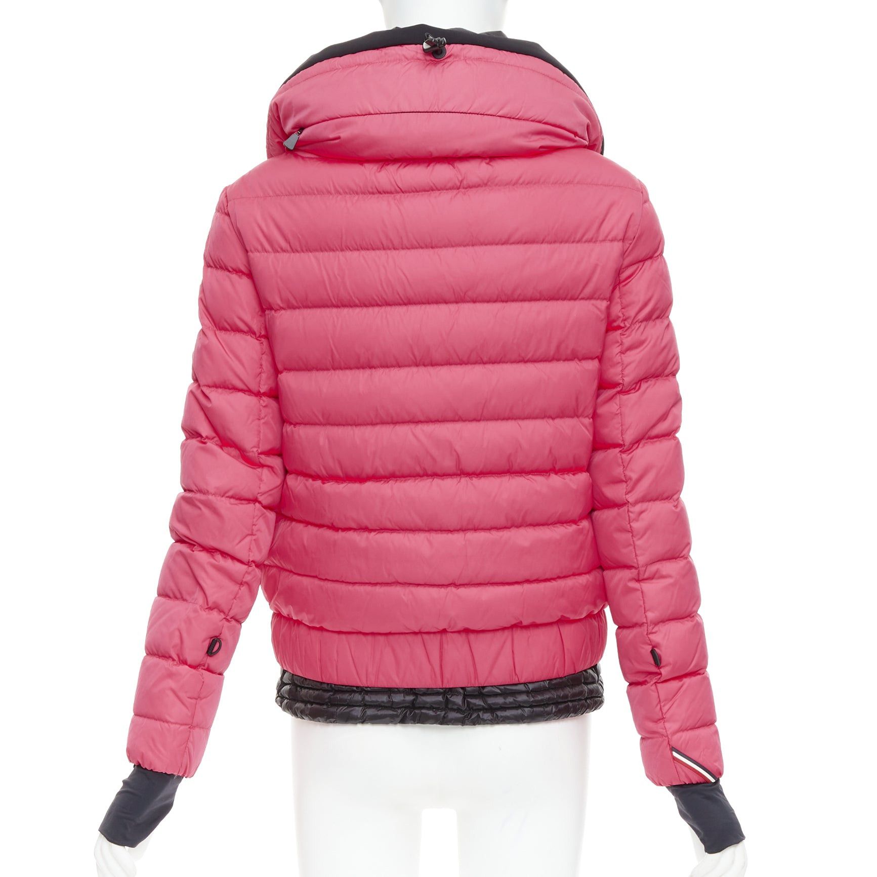 Moncler MONCLER Grenoble pink nylon black trim down filled puffer ski jacket Sz1 S Size S / US 4 / IT 40 - 5 Thumbnail