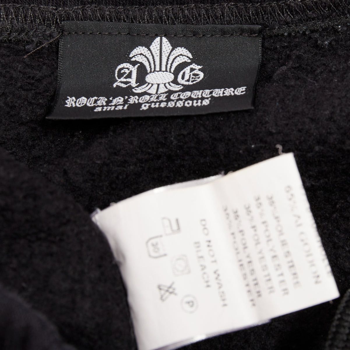 A&G Rock A&G JAPAN black cotton logo print silver Dagger zip sweat pants XS Size 27" / US 4 / IT 40 - 8 Thumbnail