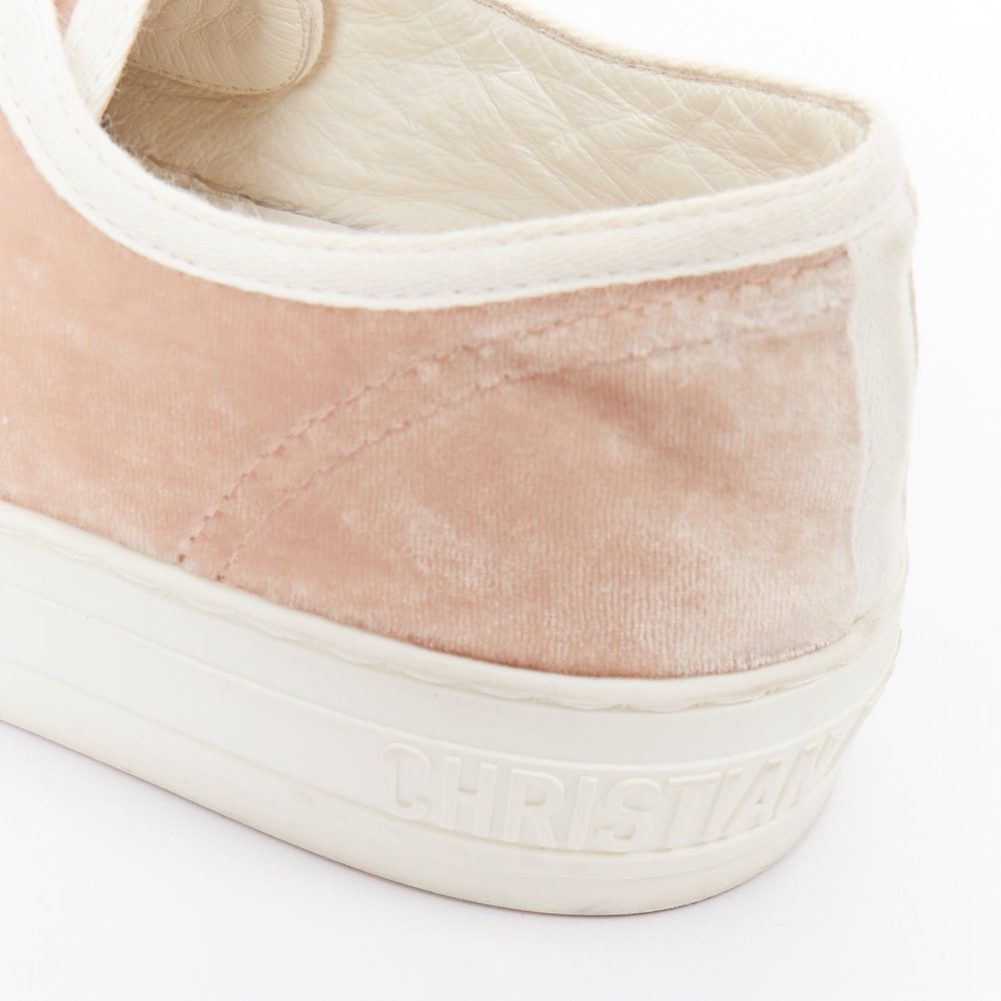 Dior CHRISTIAS DIOR WalknDior pink velvet logo lace up low top platform sneakers EU37.5 Size US 7.5 / IT 37.5 - 9 Thumbnail
