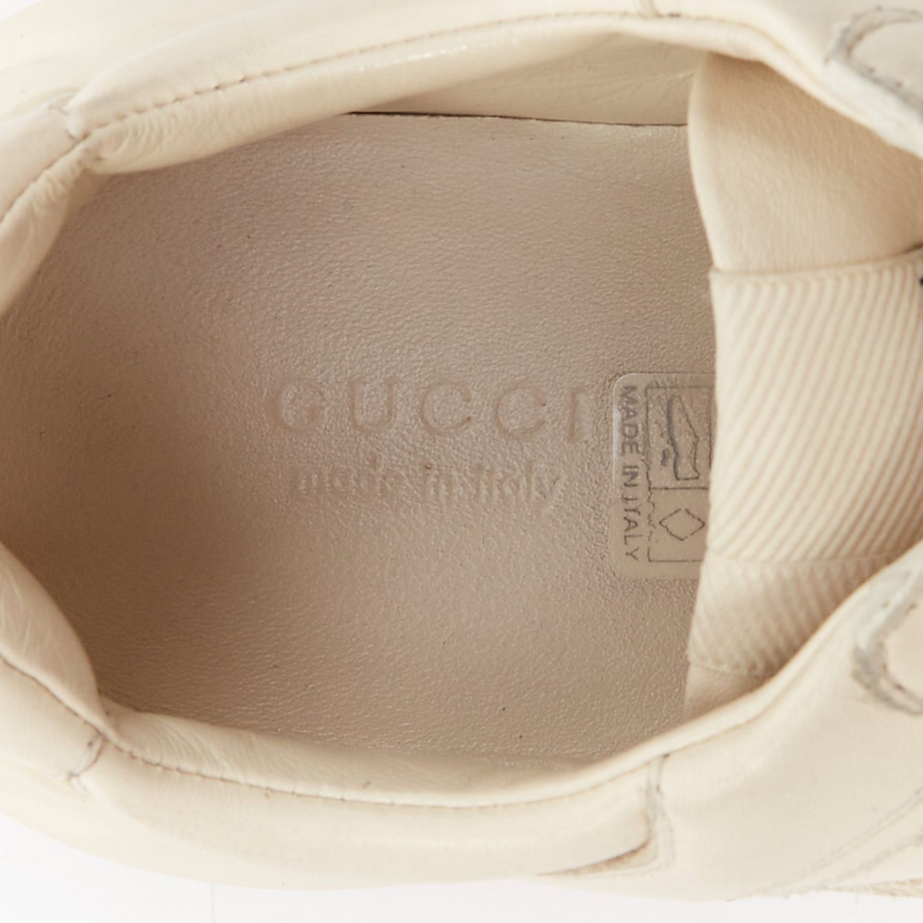 Gucci GUCCI Alessandro Michele Rhyton cream leather lace up chunky dad sneakers EU37 Size US 7 / IT 37 - 9 Thumbnail
