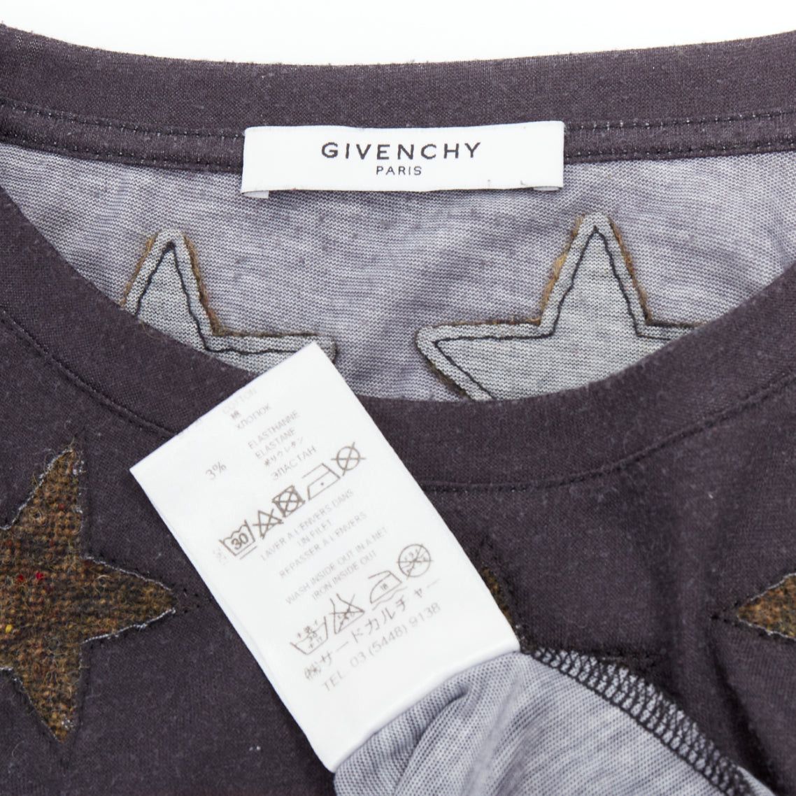 Givenchy GIVENCHY 2013 Bird of Paradise star applique washed cotton tshirt M Size US M / EU 48-50 / 2 - 9 Thumbnail
