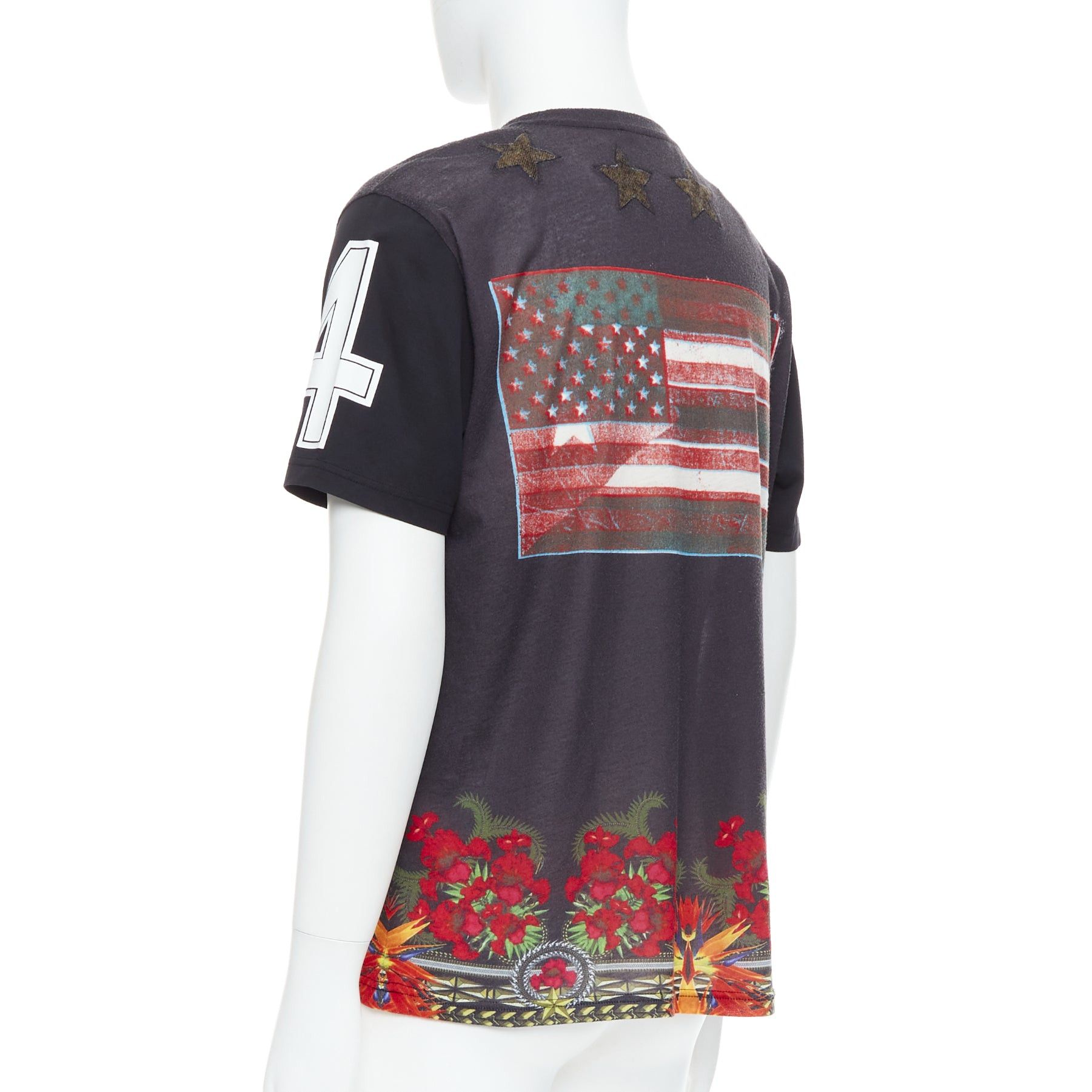 Givenchy GIVENCHY 2013 Bird of Paradise star applique washed cotton tshirt M Size US M / EU 48-50 / 2 - 5 Thumbnail