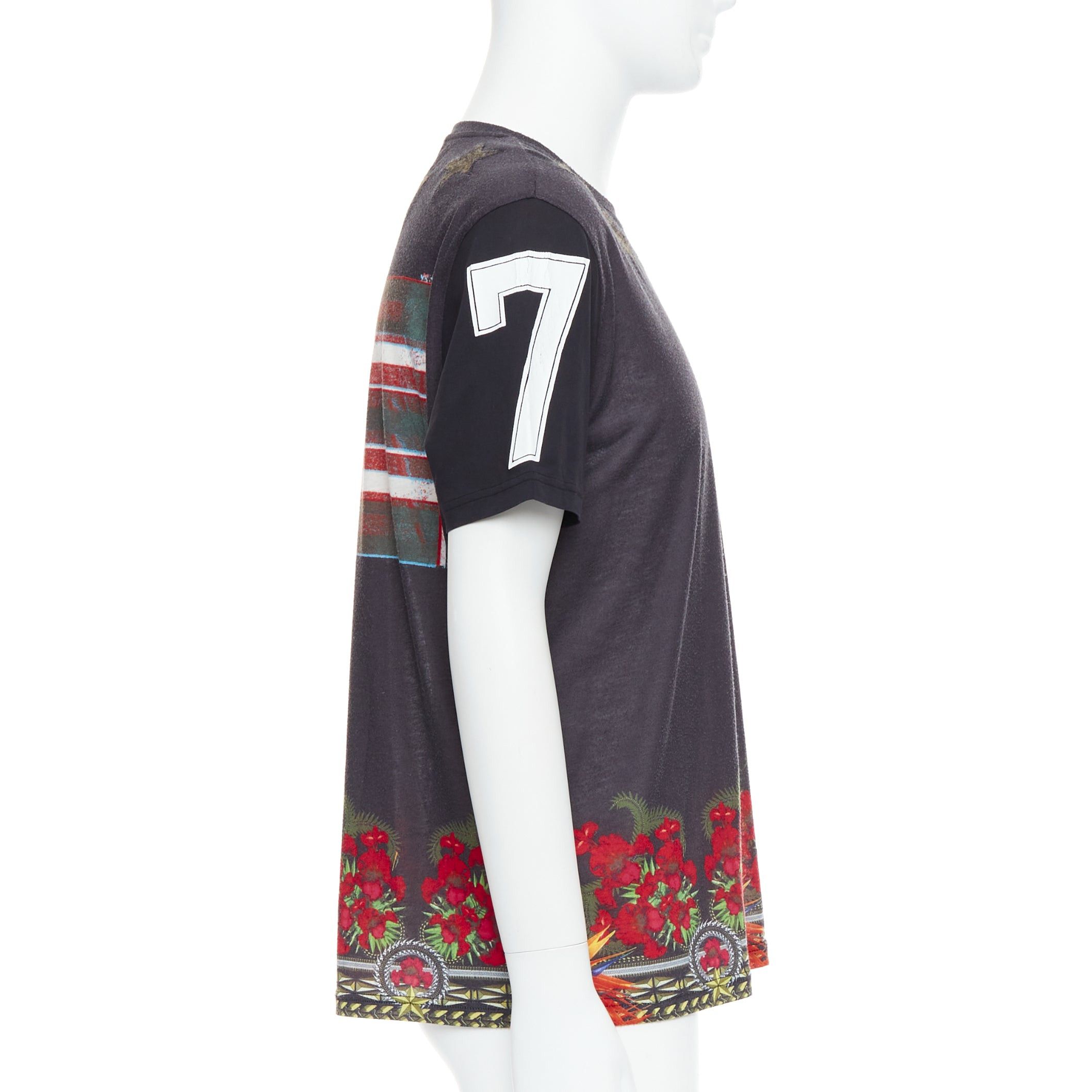 Givenchy GIVENCHY 2013 Bird of Paradise star applique washed cotton tshirt M Size US M / EU 48-50 / 2 - 4 Thumbnail