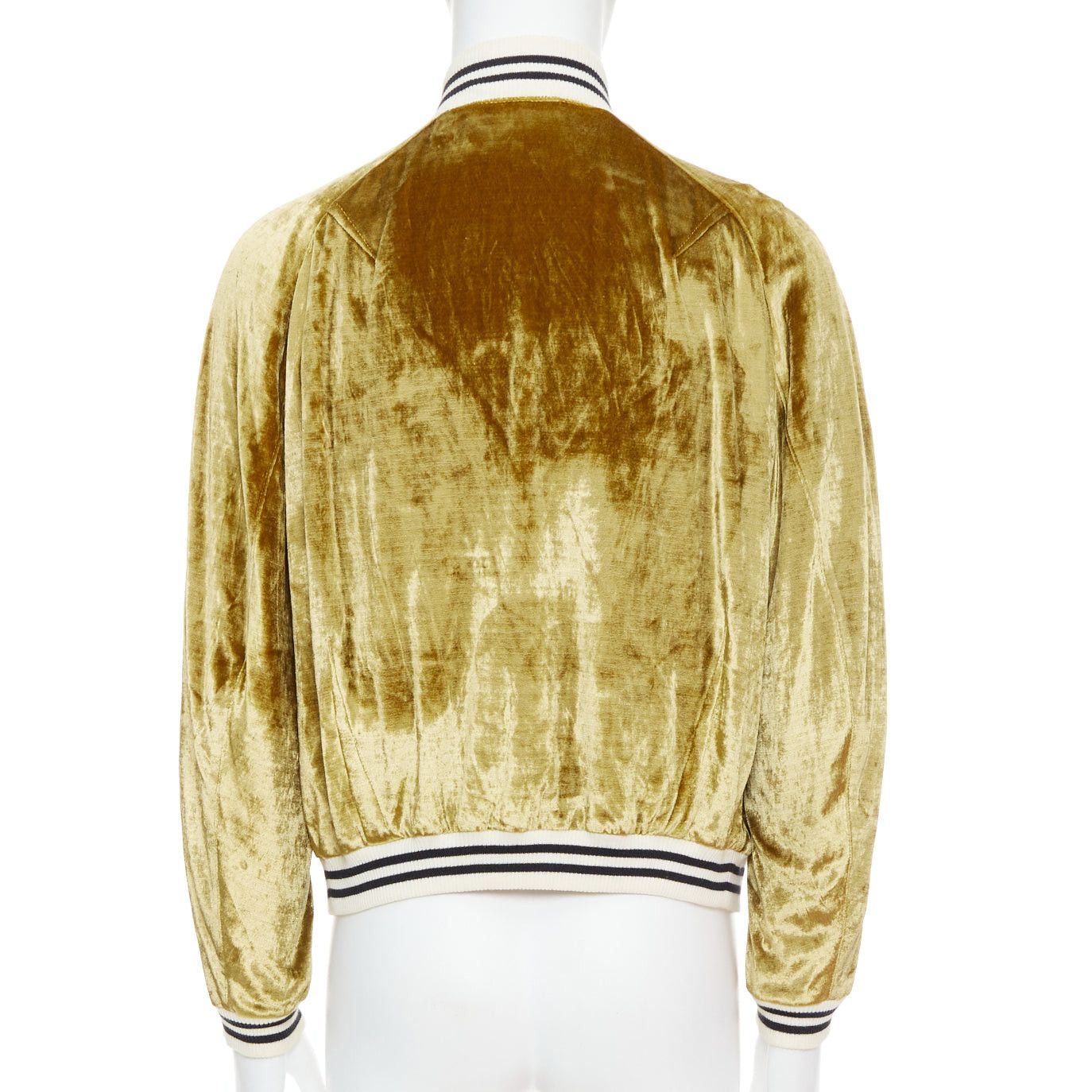 Haider Ackermann rare HAIDER ACKERMANN 2015 RUnway gold crushed velvet Teddy bomber jacket S Size US S / EU 44-46 / 1 - 6 Thumbnail