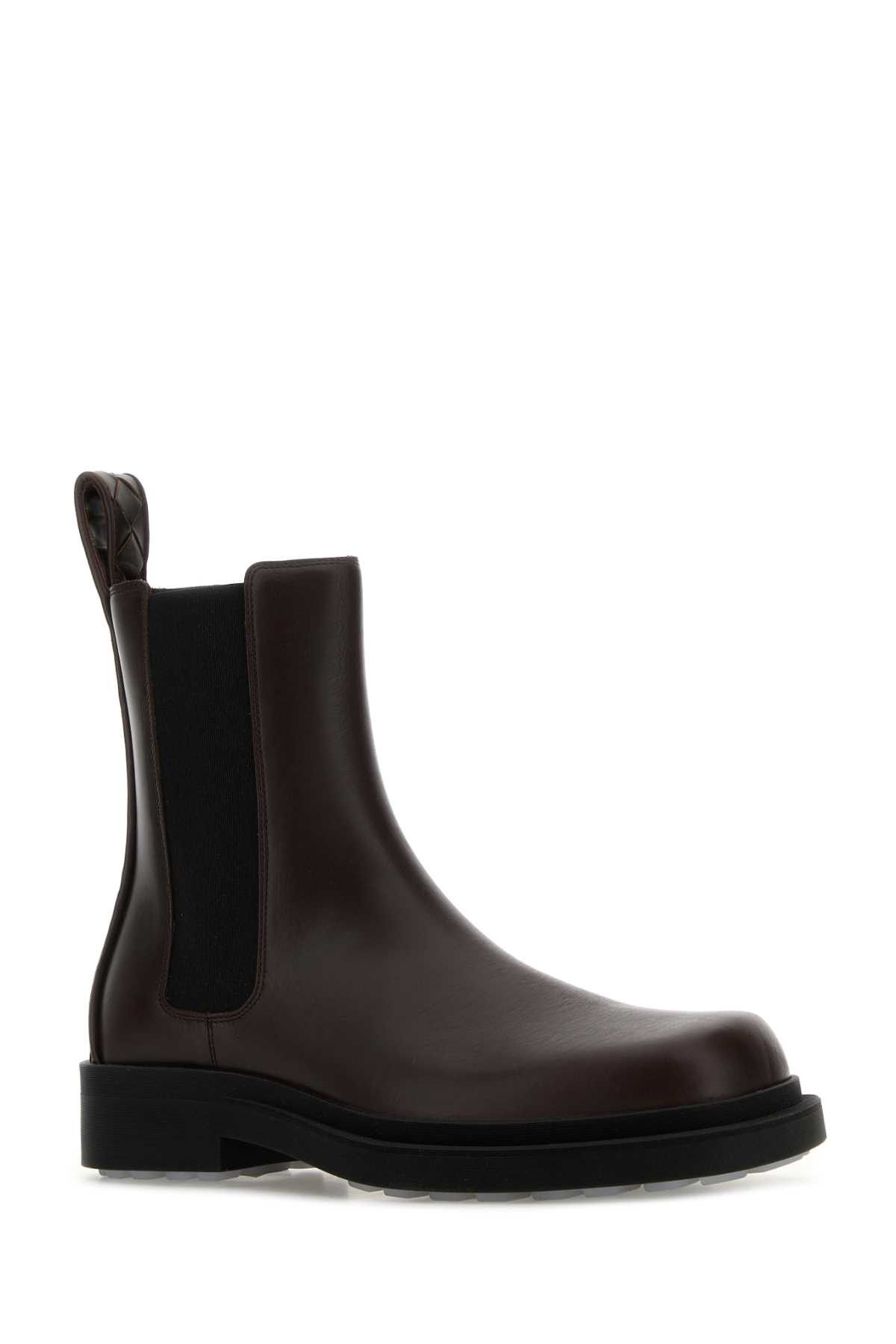 Bottega Veneta Dark Brown Leather Chelsea Ben Ankle Boots Size US 7 / EU 40 - 2 Thumbnail