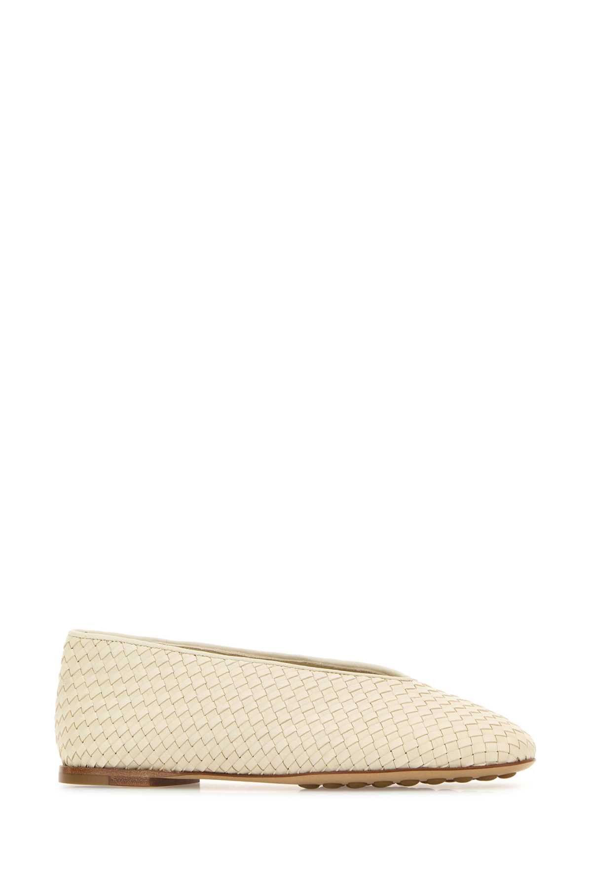 Bottega Veneta Ivory Leather Rosa Ballerinas Size US 11 / IT 41 - 2 Thumbnail