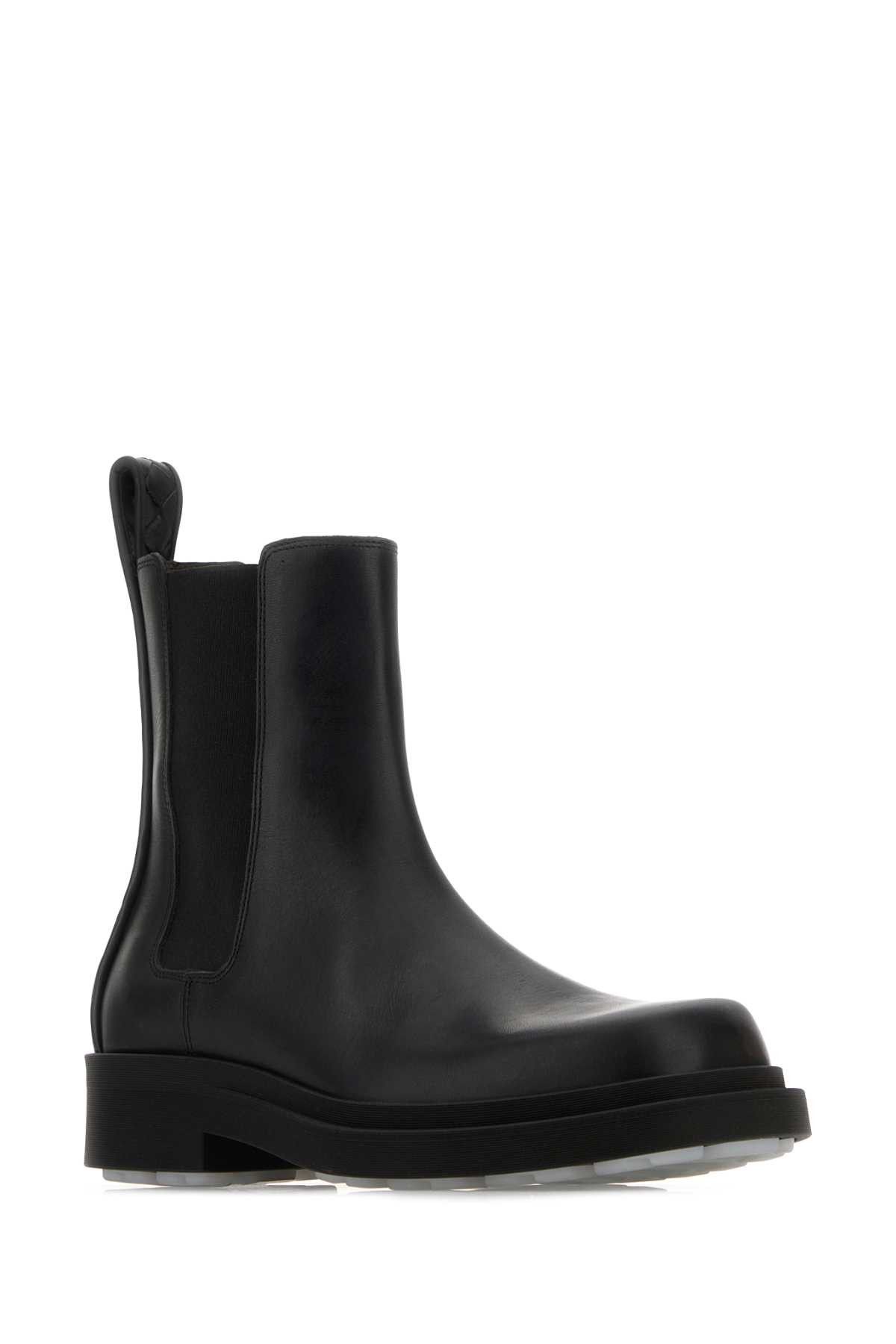 Bottega Veneta Black Leather Chelsea Ben Ankle Boots Size US 7 / IT 37 - 2 Thumbnail