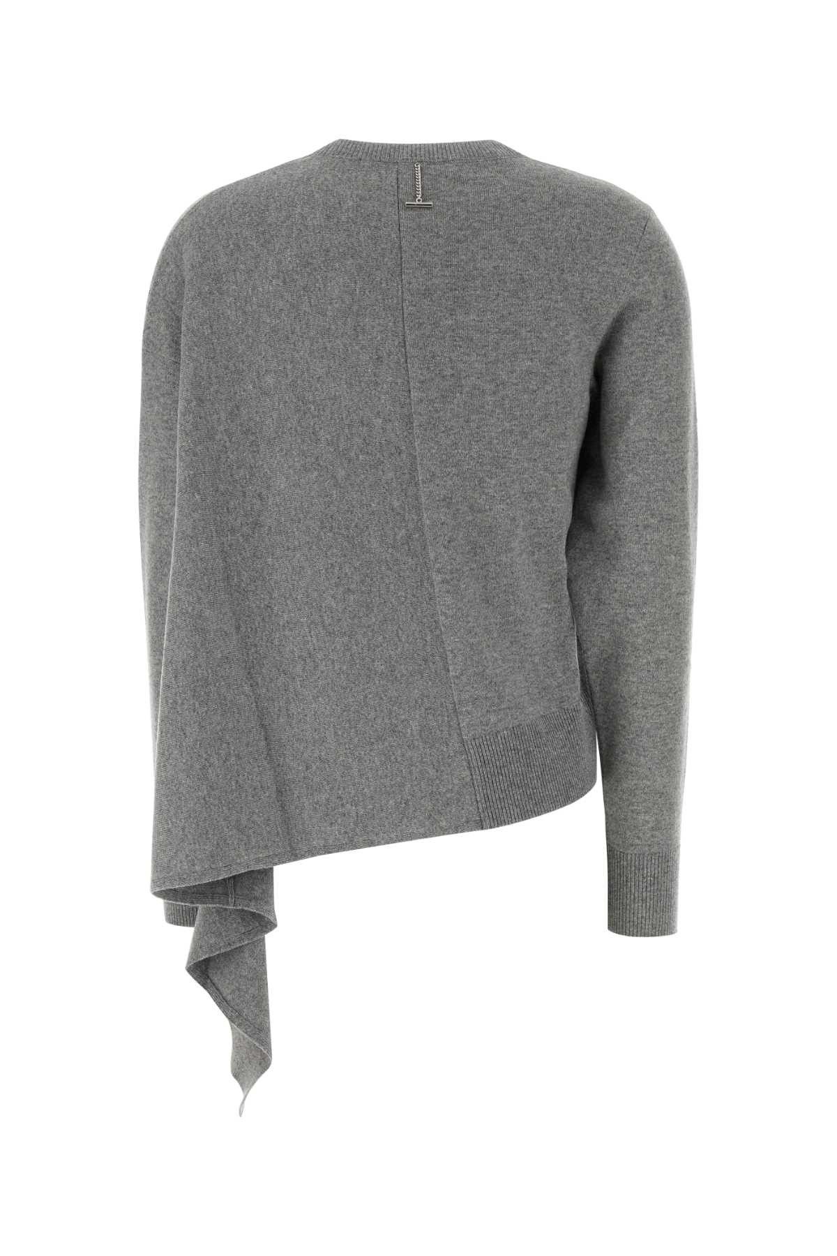Alexander McQueen Grey Cashmere Blend Sweater Size S / US 4 / IT 40 - 2 Thumbnail
