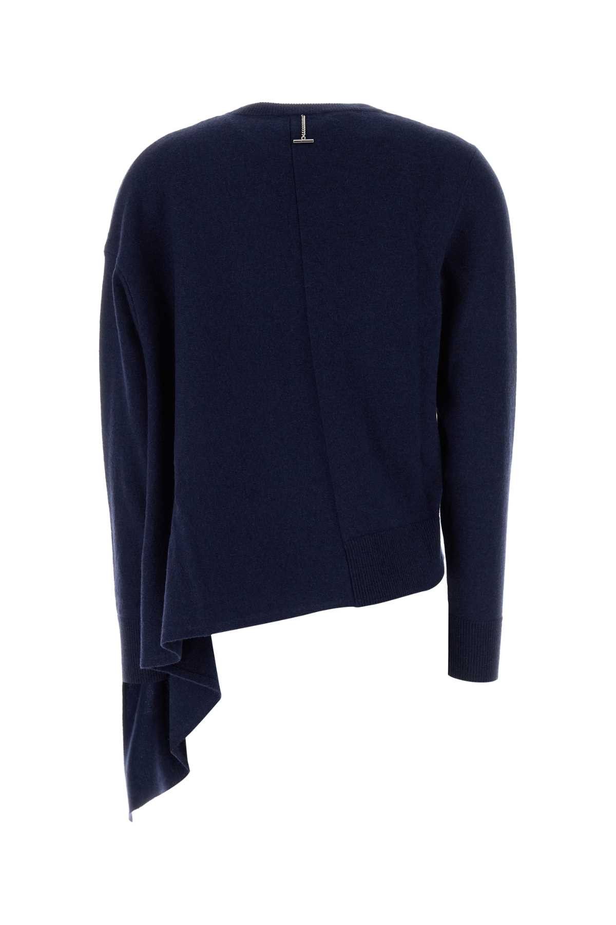 Alexander McQueen Navy Blue Cashmere Blend Sweater Size M / US 6-8 / IT 42-44 - 2 Thumbnail