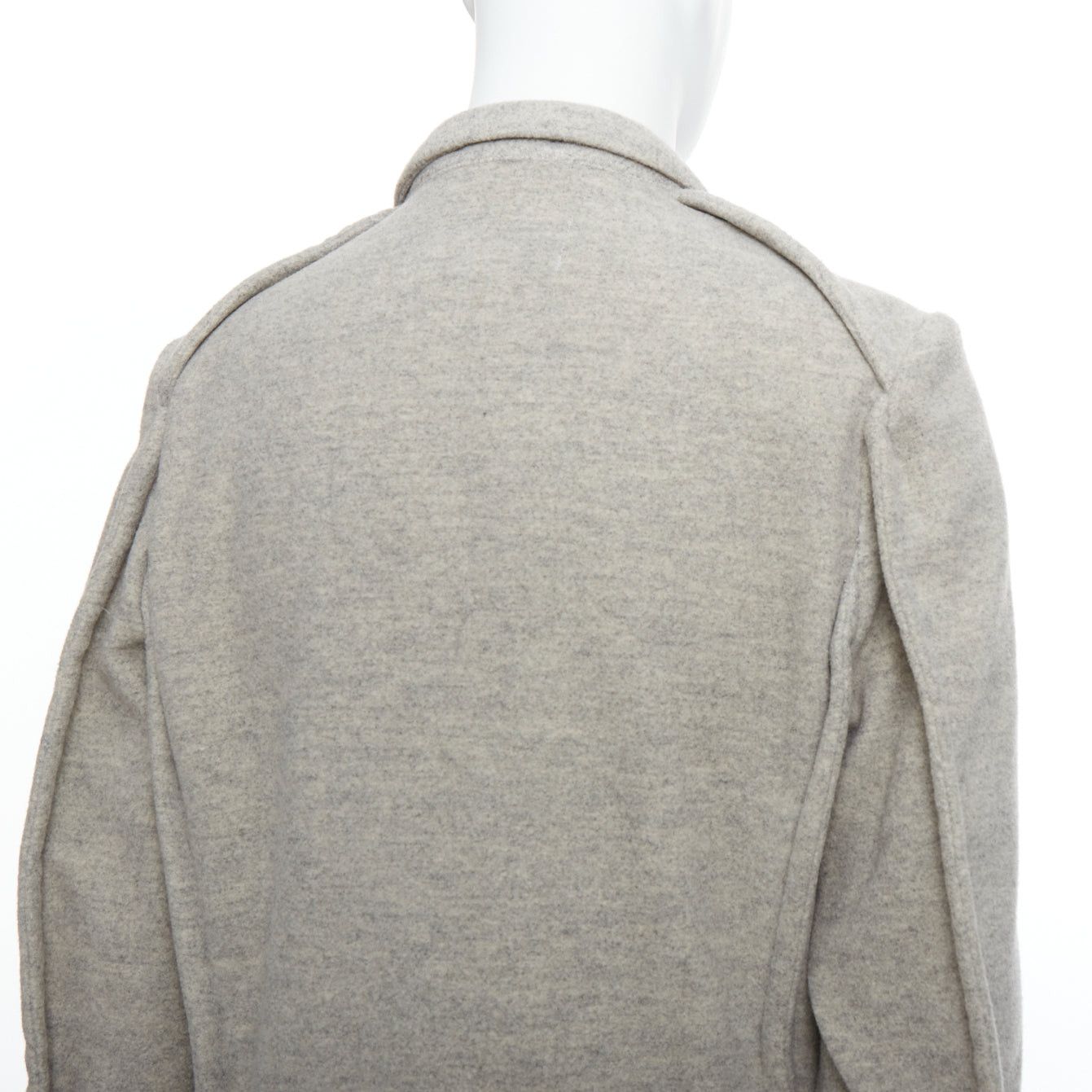 Comme des Garcons COMME DES GARCONS HOMME PLUS 2005 Evergreen grey wool blazer jacket M Size 48R - 2 Thumbnail