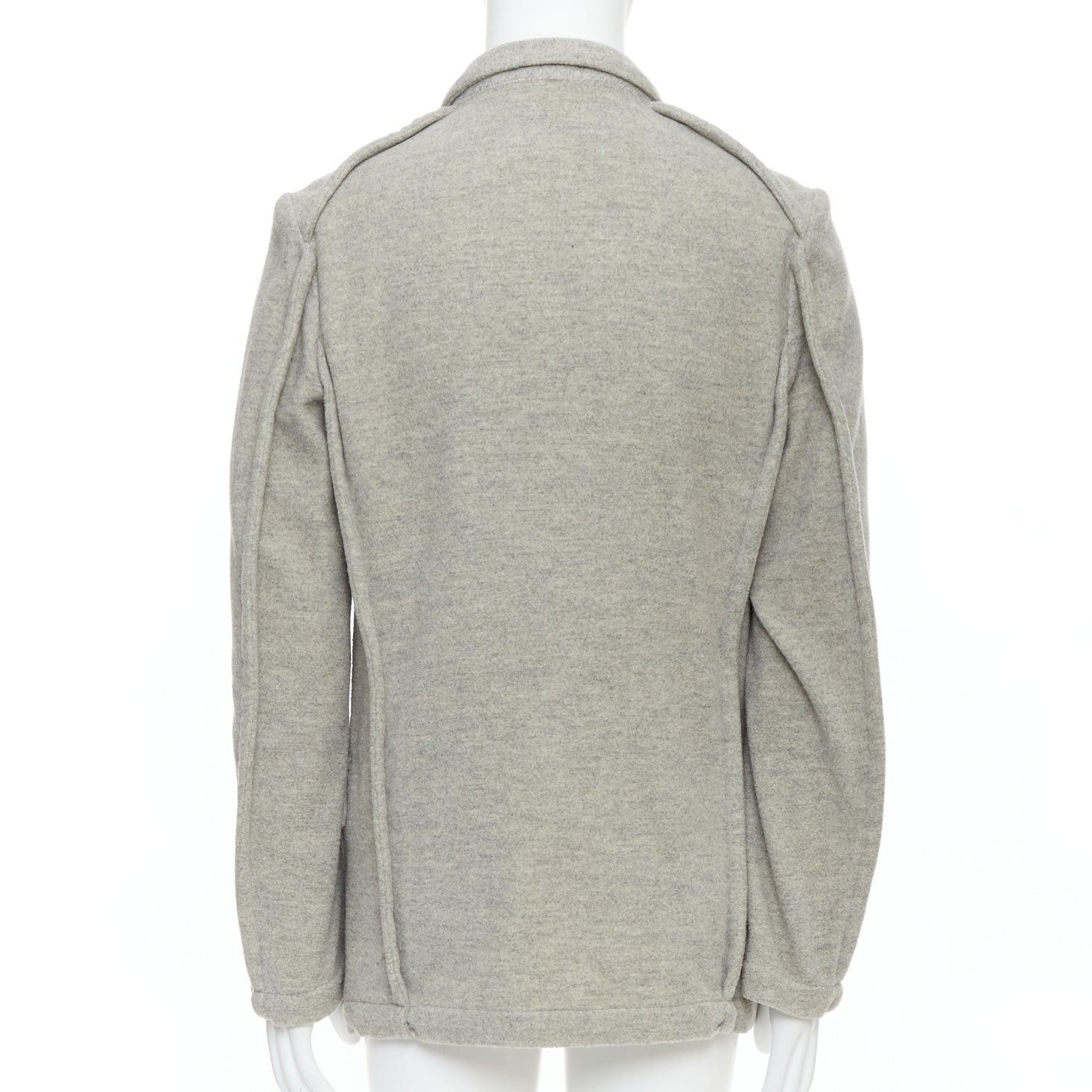 Comme des Garcons COMME DES GARCONS HOMME PLUS 2005 Evergreen grey wool blazer jacket M Size 48R - 5 Thumbnail