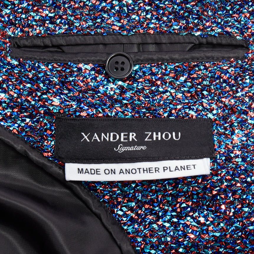 Xander Zhou XANDER ZHOU Signature purple blue lurex grey pocket tinsel jacket IT46 S Size US S / EU 44-46 / 1 - 8 Thumbnail