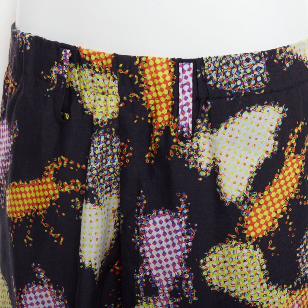 Issey Miyake ISSEY MIYAKE MEN multicolour abstract print asymmetric harem pants Size US 29 - 7 Thumbnail