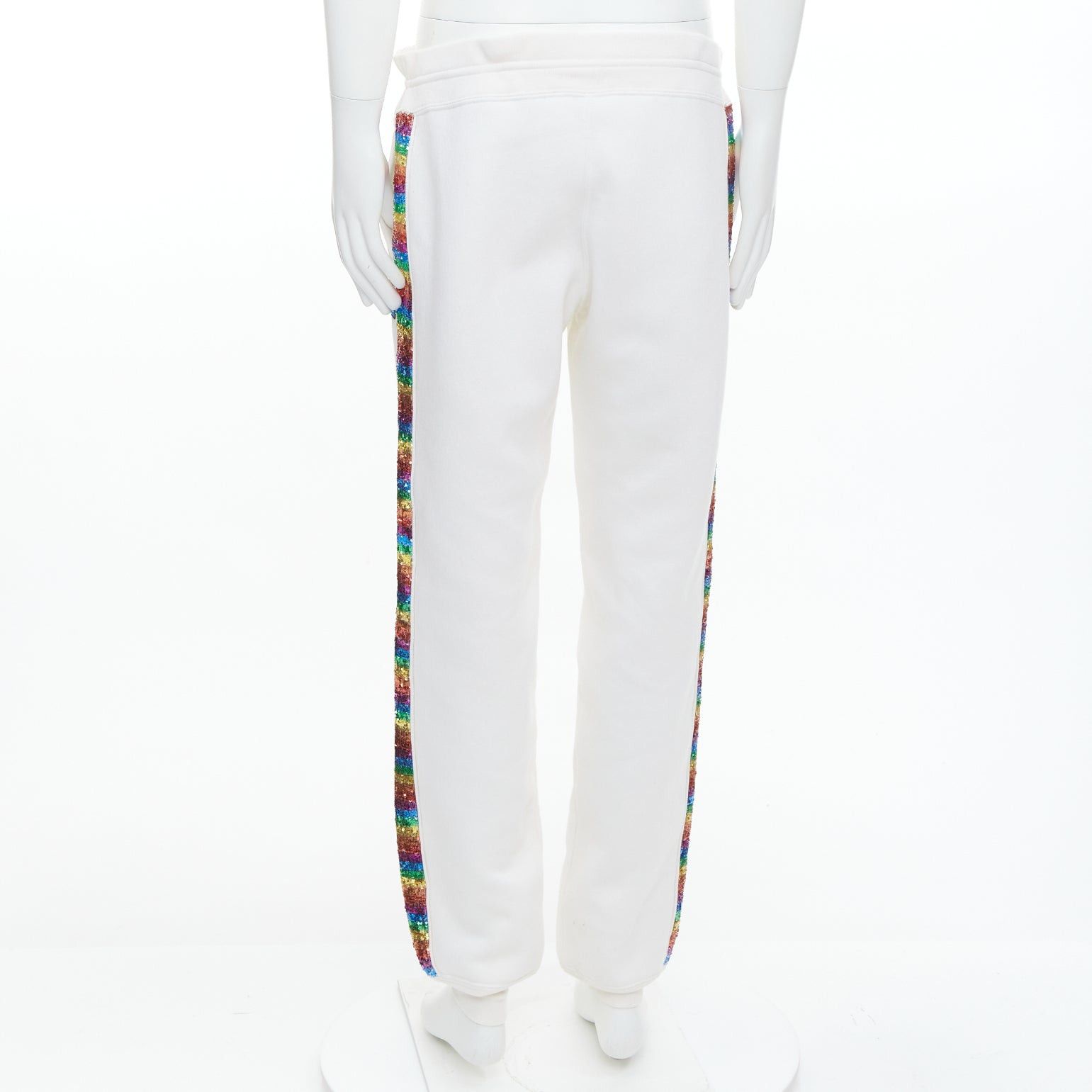 Marc Jacobs MARC JACOBS rainbow sequins trim drawstring jogger sweat pants M Size US 30 / EU 46 - 5 Thumbnail