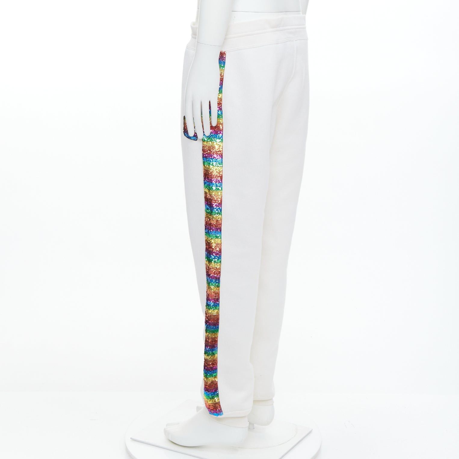 Marc Jacobs MARC JACOBS rainbow sequins trim drawstring jogger sweat pants M Size US 30 / EU 46 - 6 Thumbnail