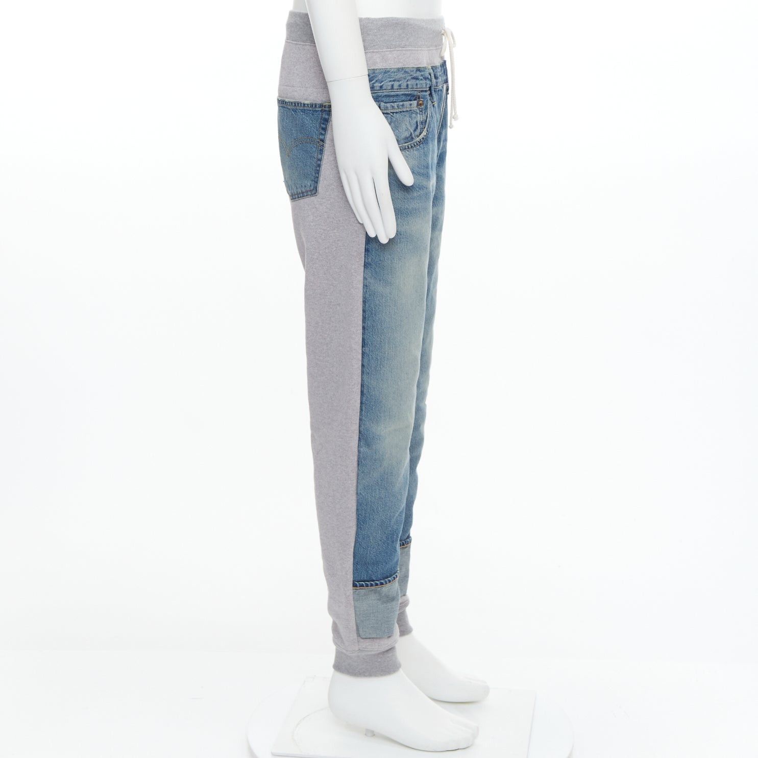 Junya Watanabe JUNYA WATANABE LEVI'S 2022 deconstructed denim patch joggers M Size US 30 / EU 46 - 4 Thumbnail