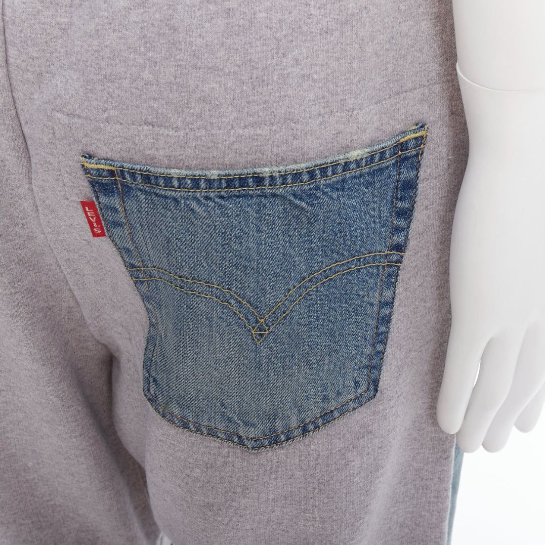 Junya Watanabe JUNYA WATANABE LEVI'S 2022 deconstructed denim patch joggers M Size US 30 / EU 46 - 2 Thumbnail