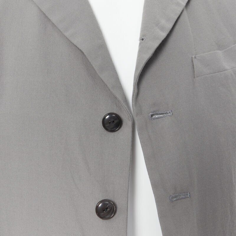 Arts & Science ARTS & SCIENCE grey cotton blend 4-button short collar casusal blazer jacket JP2 Size 46R - 8 Thumbnail