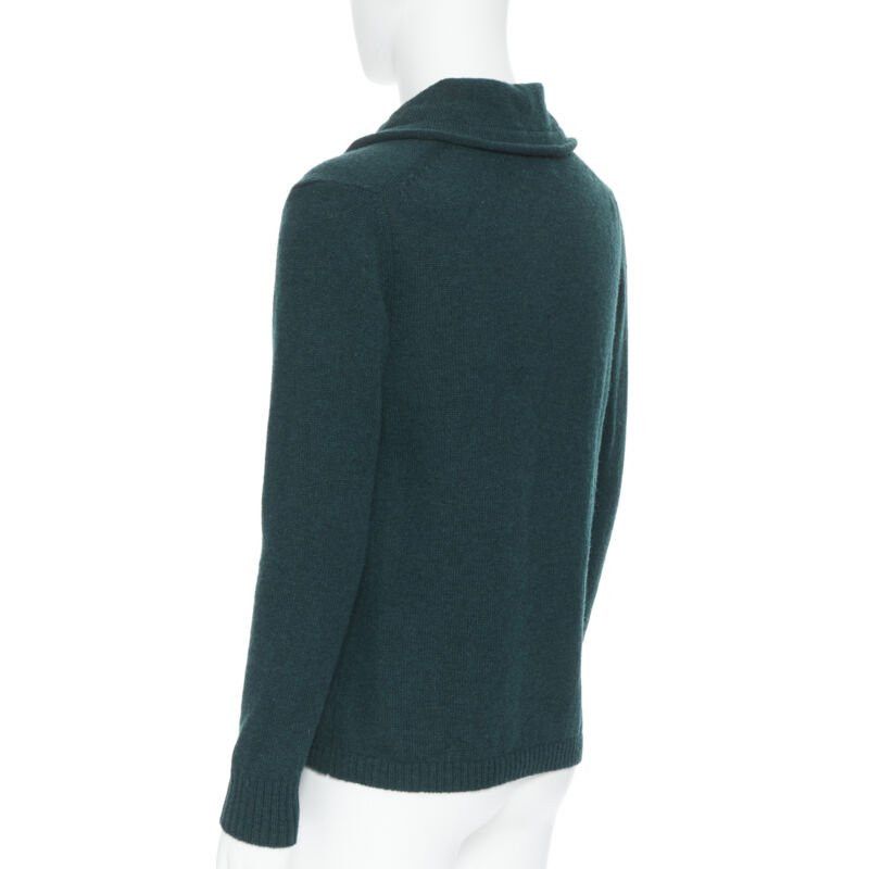 Undercover UNDERCOVER 100% wool dark green ribbon drawstring V-neck pullover sweater S Size US M / EU 48-50 / 2 - 6 Thumbnail