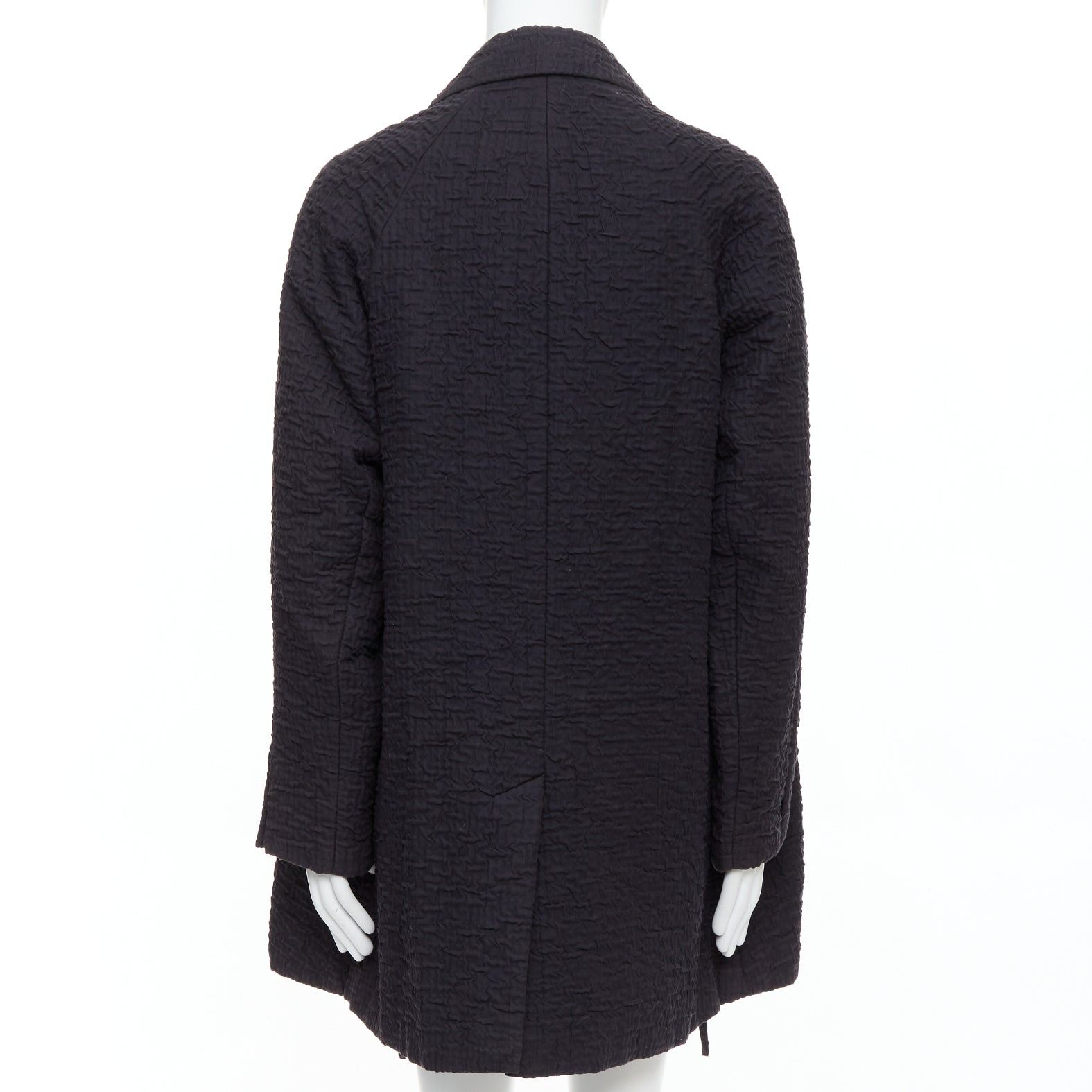 Other JOHN ROCHA Vintage black plisse textured flare front raglan coat US38 M Size US M / EU 48-50 / 2 - 5 Thumbnail