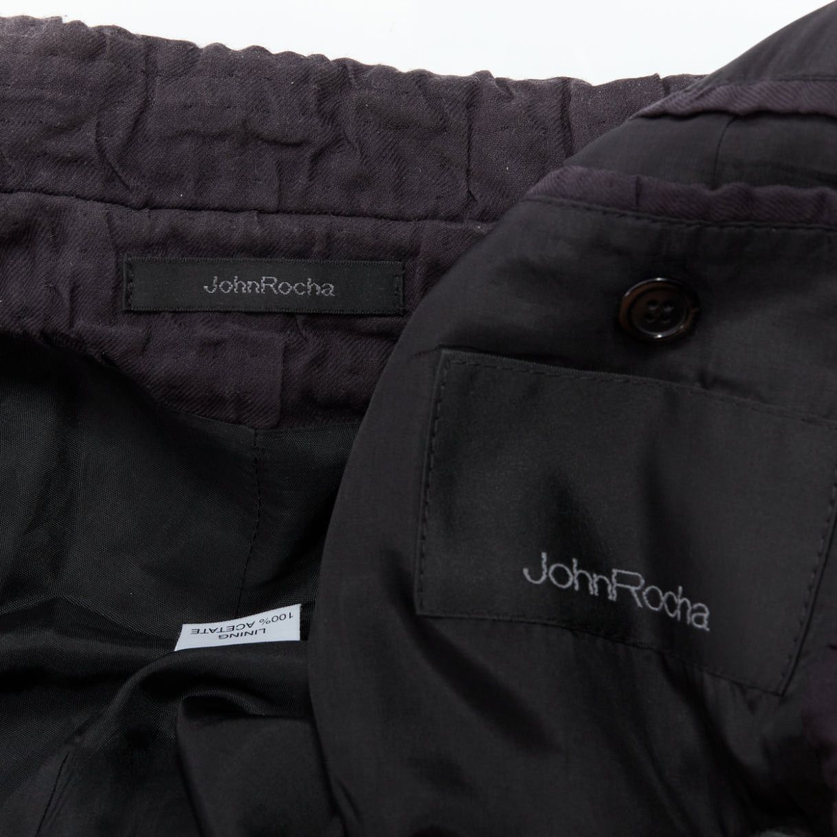 Other JOHN ROCHA Vintage black plisse textured flare front raglan coat US38 M Size US M / EU 48-50 / 2 - 8 Thumbnail